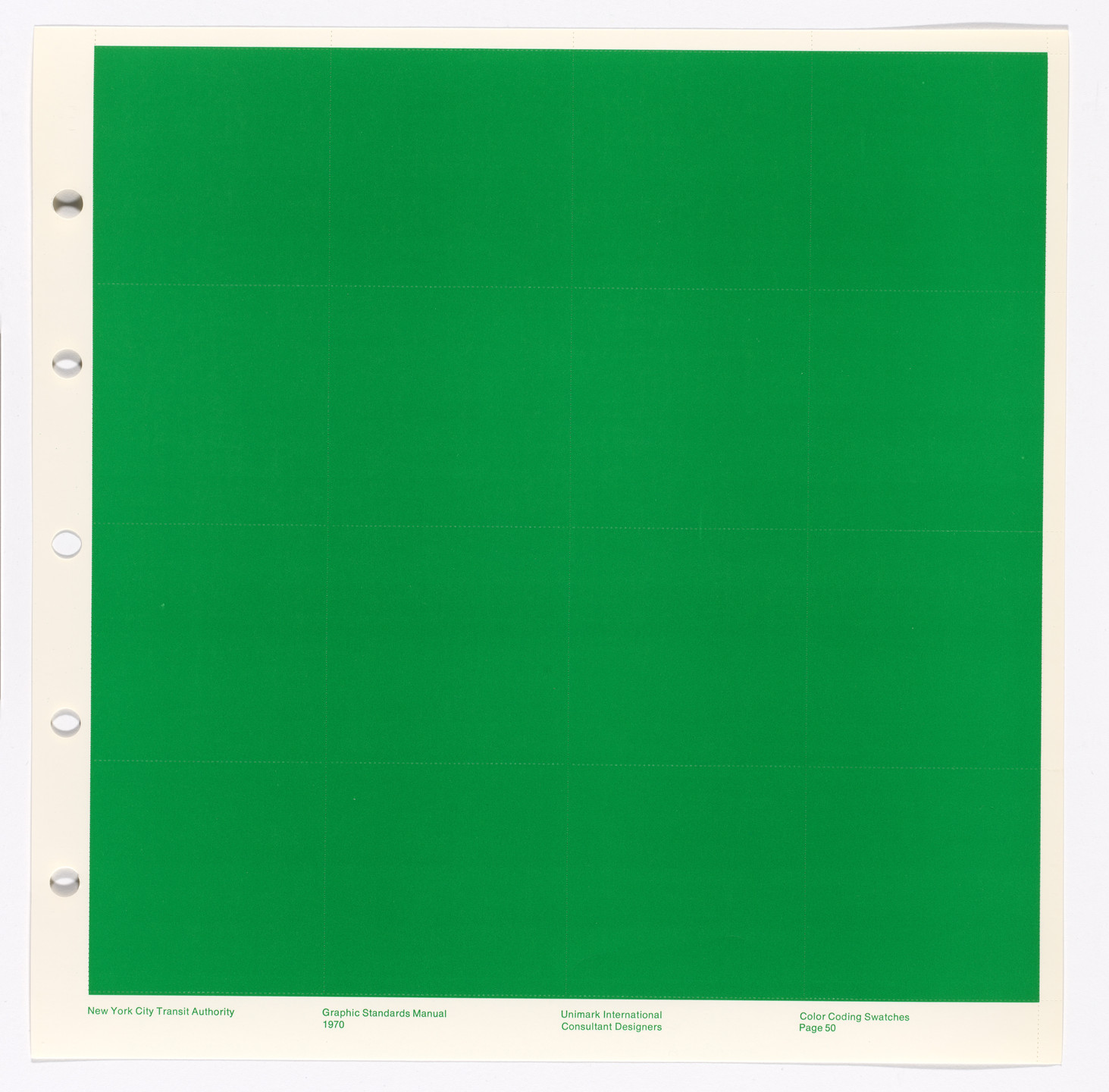 Massimo Vignelli, Bob Noorda, Unimark International Corporation, New York. New York City Transit Authority Graphics Standards Manual. 1966-70