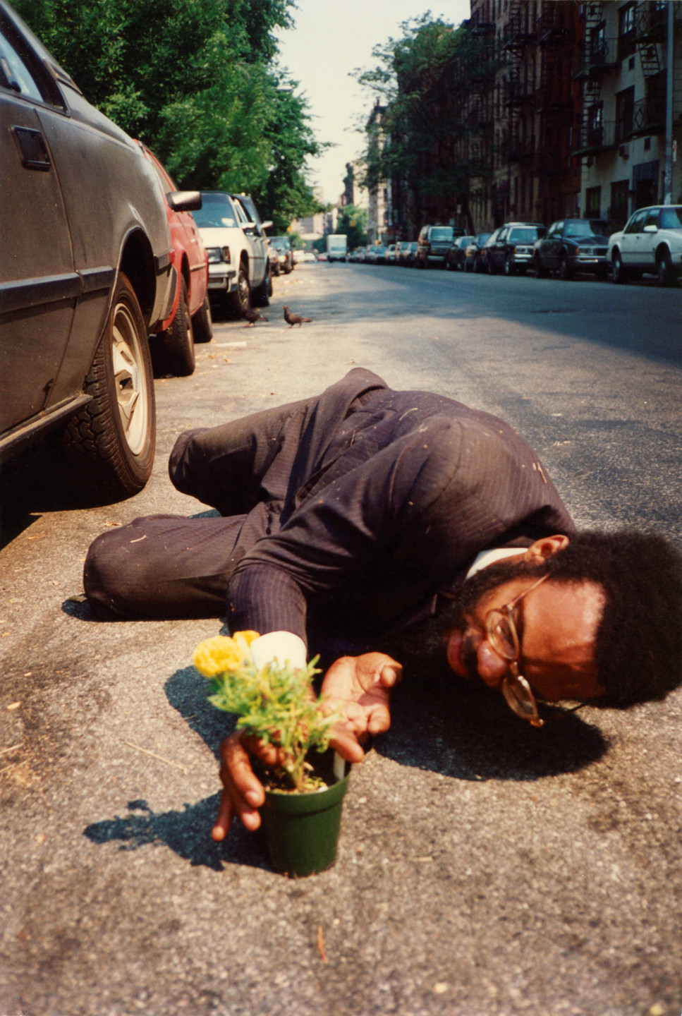 Pope.L. How Much is that Nigger in the Window a.k.a. Tompkins Square Crawl. 1991