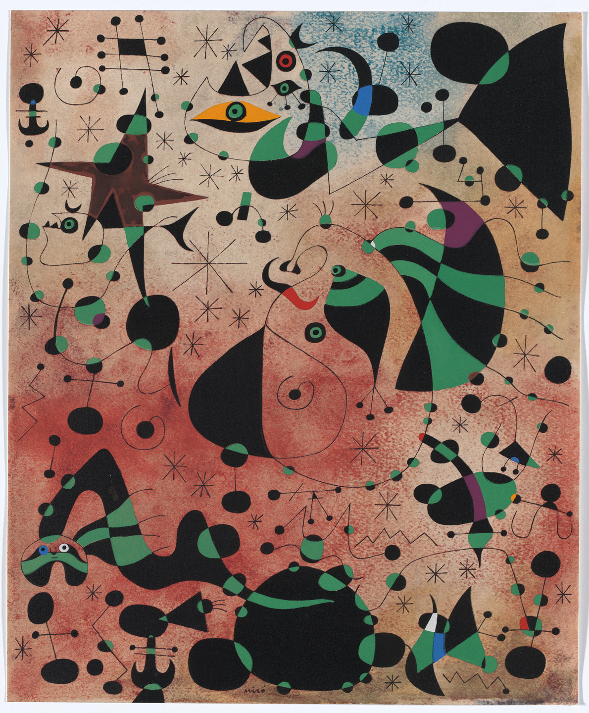 ミロ、HAIR DISHEVELED~CONSTELLATIONS Joan Miró. Constellations. 1959 | MoMA
