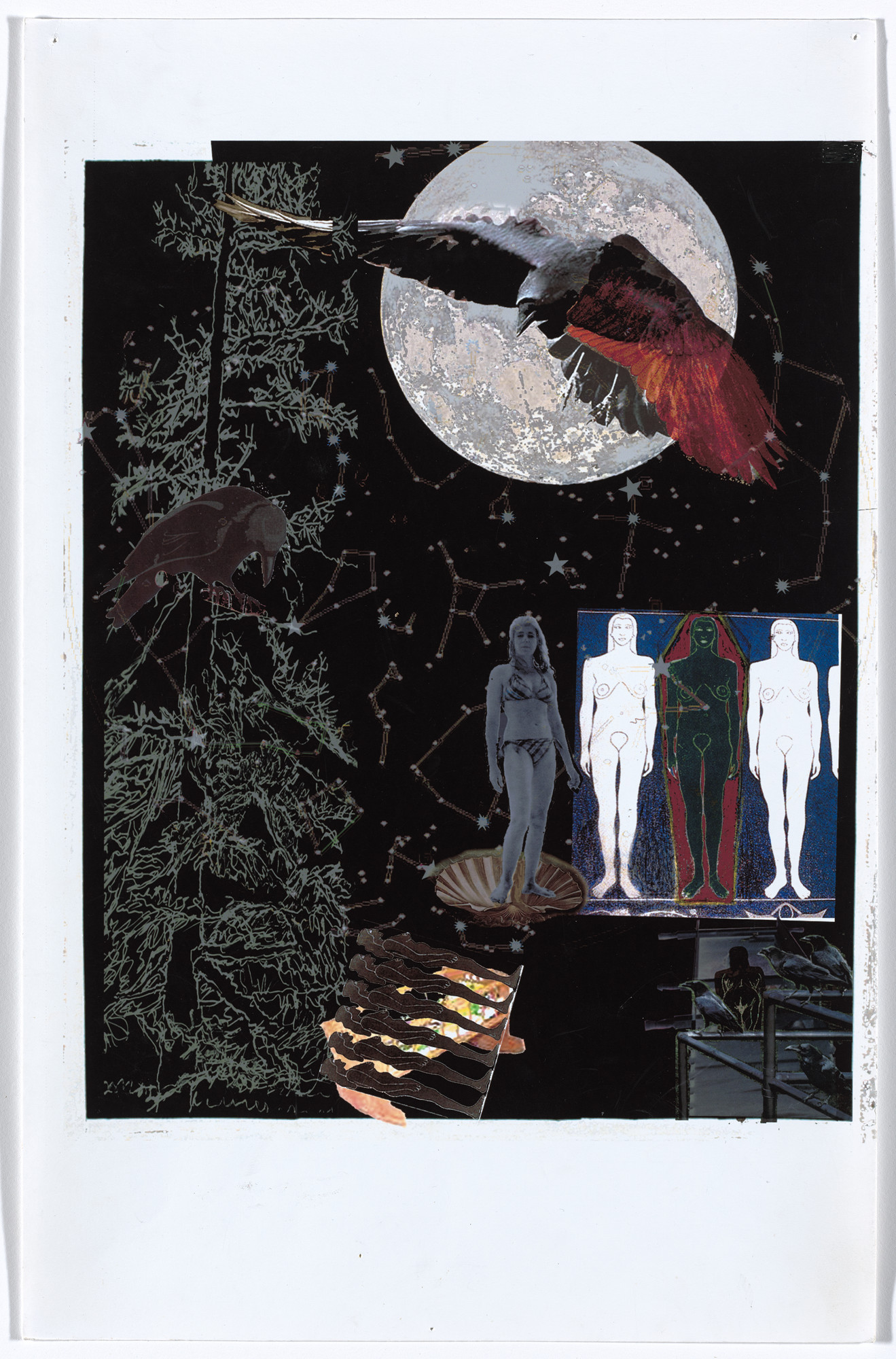 Jo Baer. Study for Memorial for an Art World Body (Nevermore)