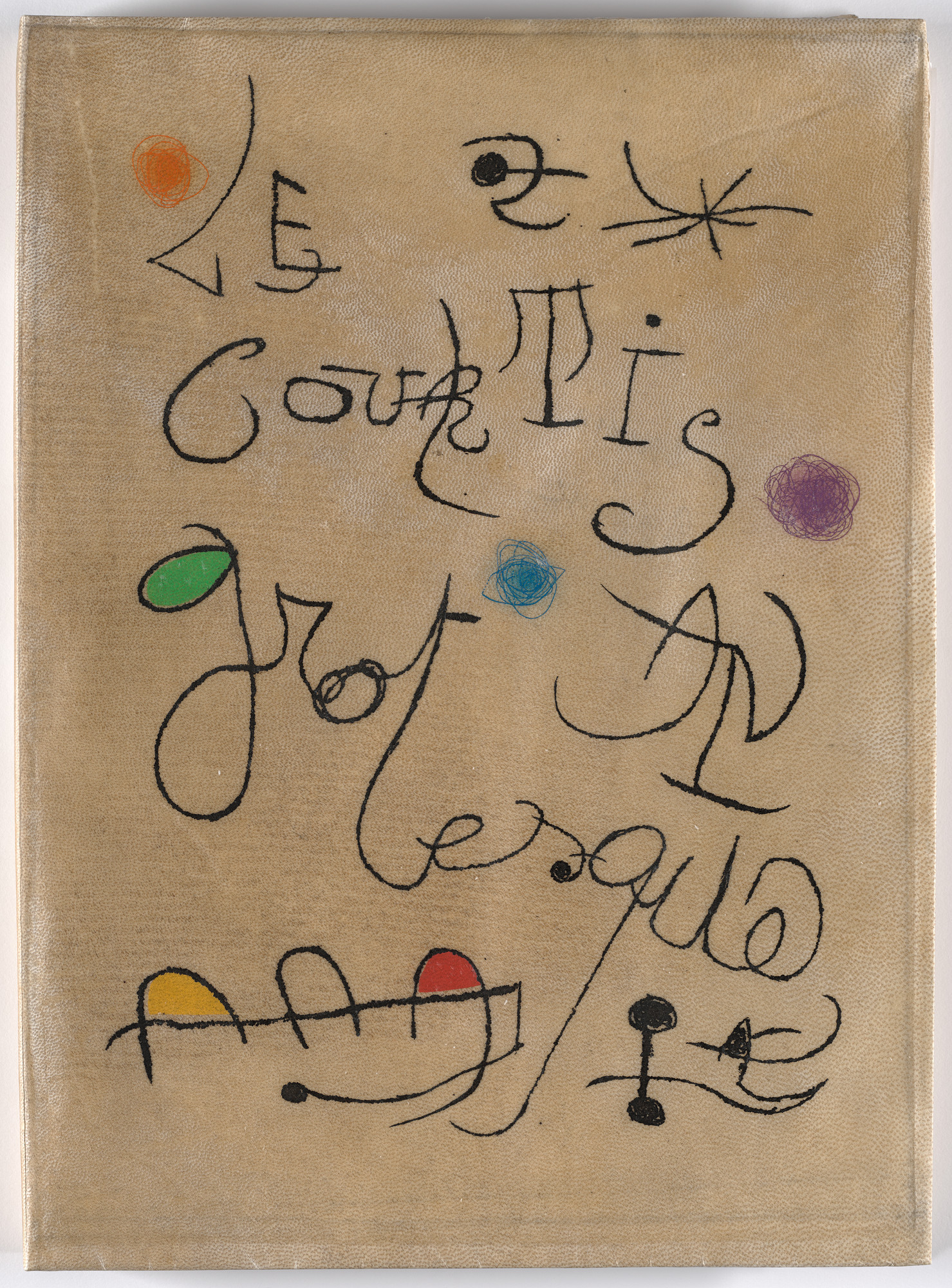 Joan Miró. Wrapper front from Le Courtisan grotesque (The Grotesque Courtier)