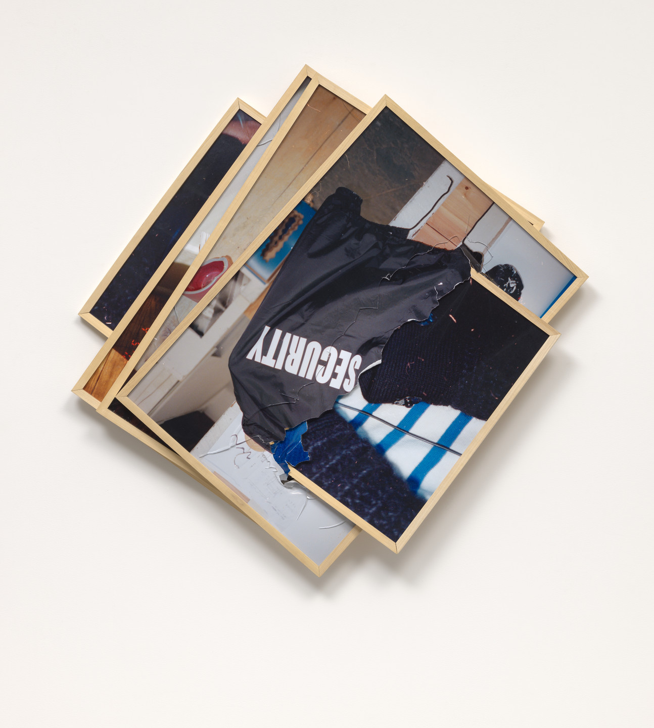 Brendan Fowler. Spring 2012 - Fall 2012 (&#34;Miles&#34; Security Jacket, Chocolate Hat, Stack of Matt&#39;s Plates from Party, Andrea&#39;s Sweater). 2013