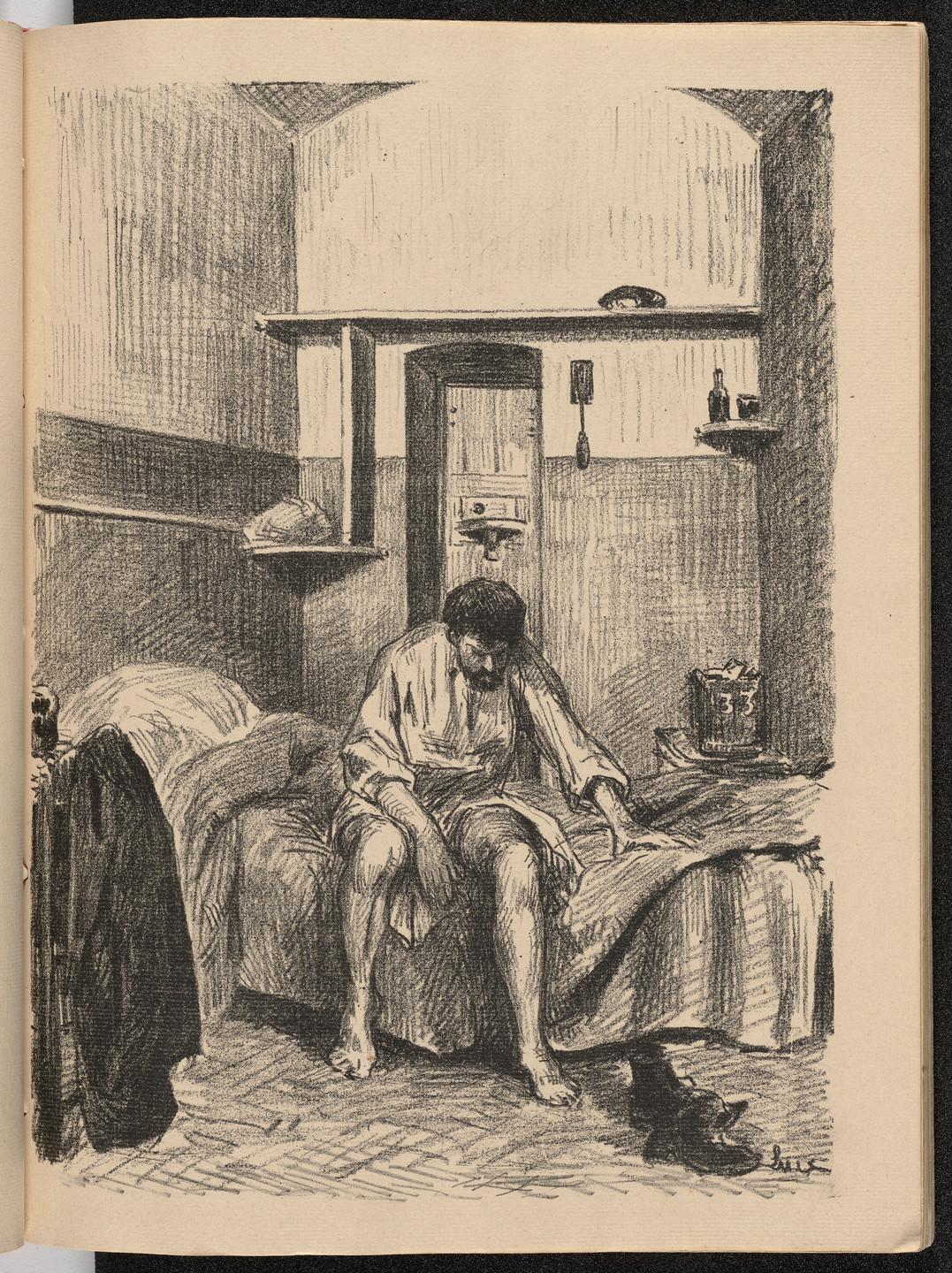 Maximilien Luce. Plate (facing page 2) from Mazas. 1894