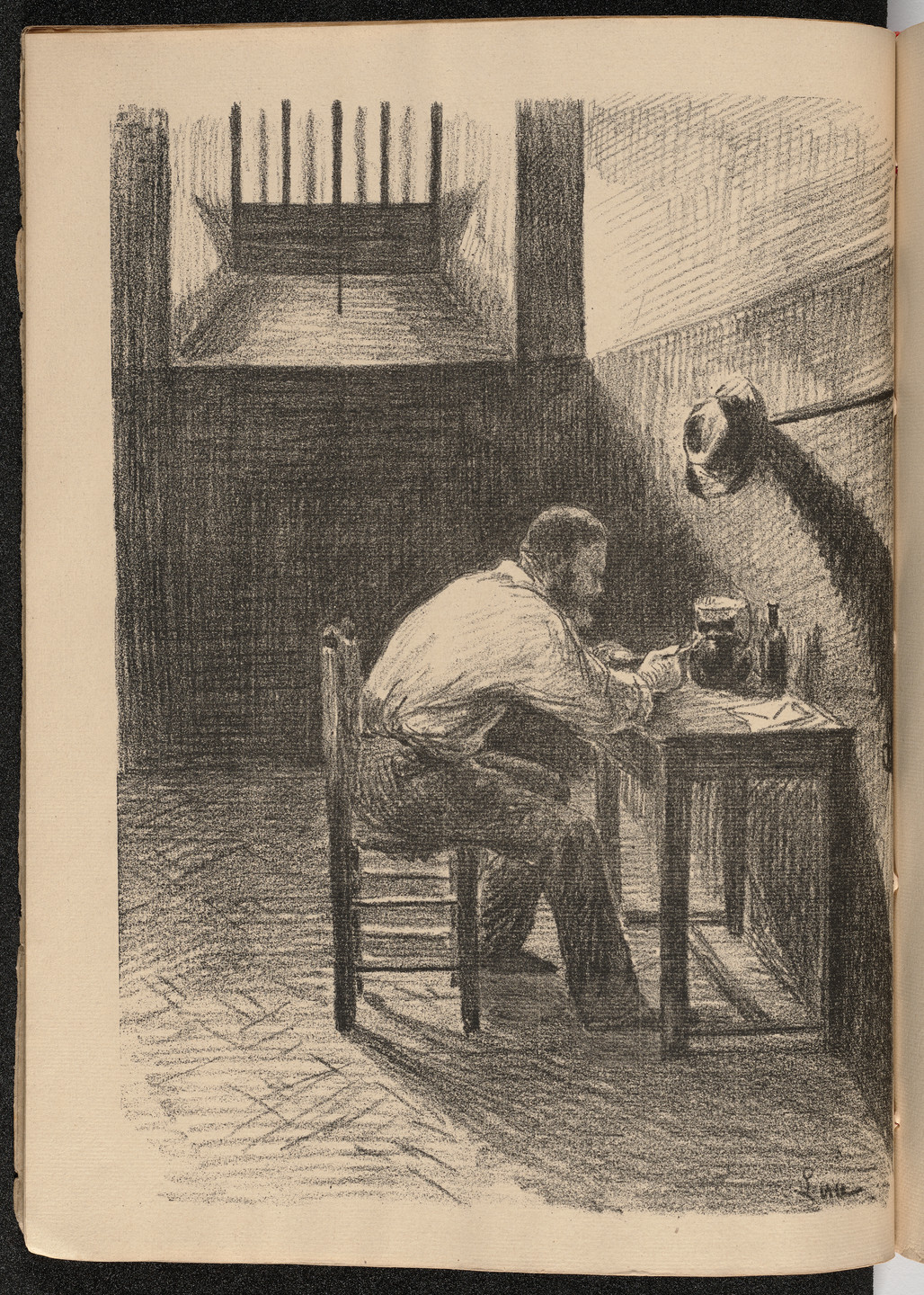 Maximilien Luce. Plate (facing page 3) from Mazas. 1894