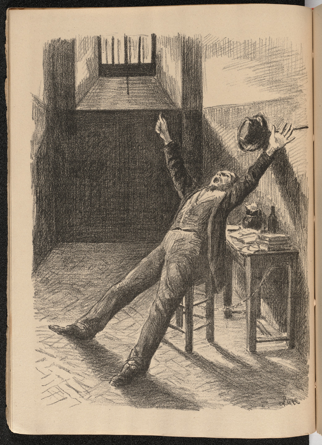 Maximilien Luce. Plate (facing page 5) from Mazas. 1894