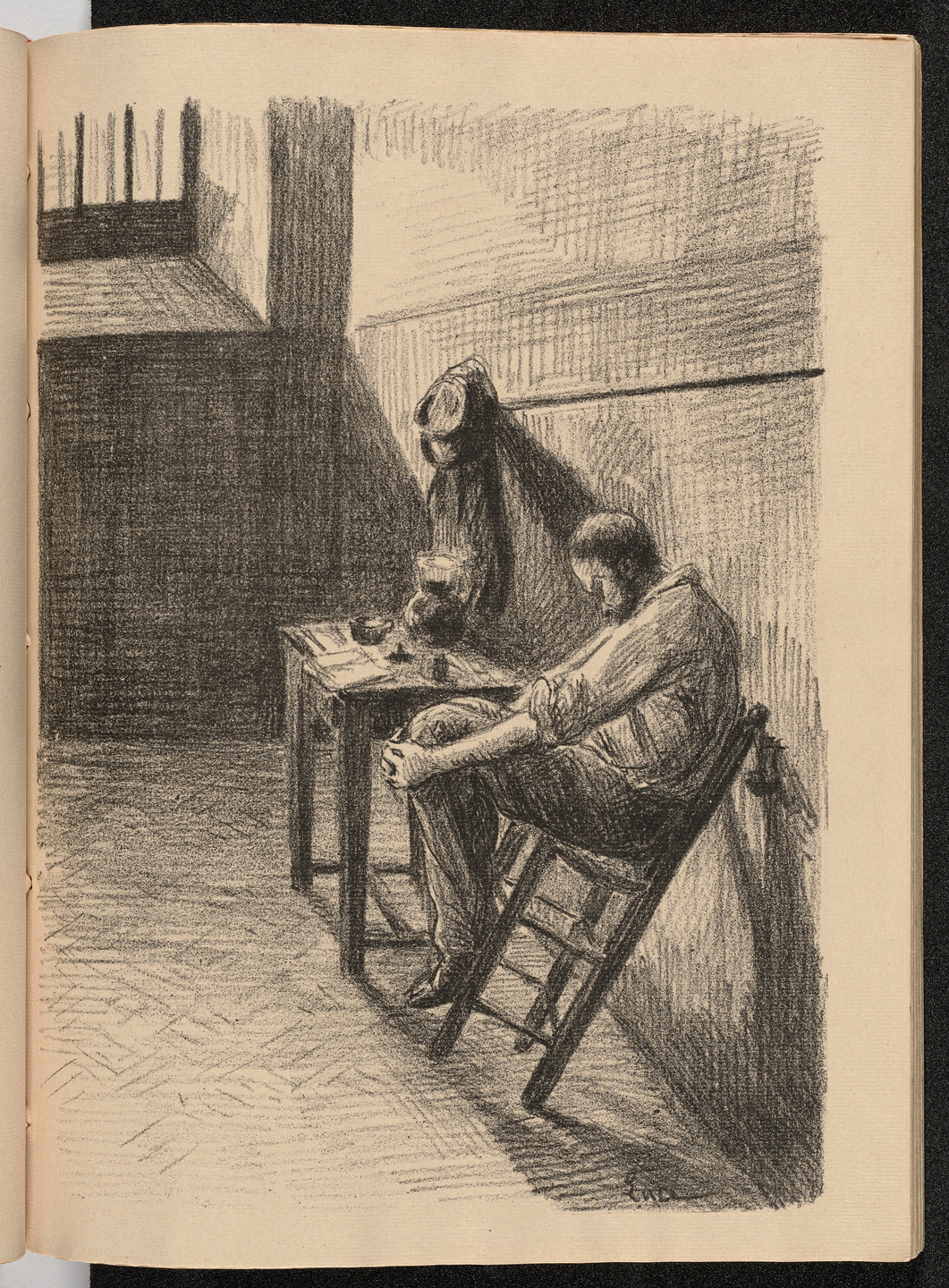 Maximilien Luce. Plate (facing page 8) from Mazas. 1894