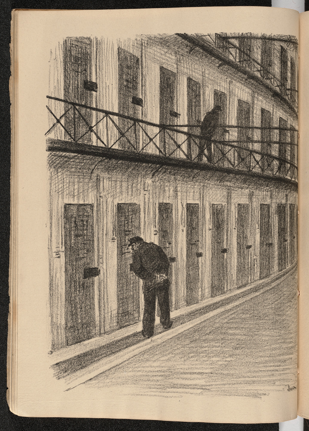 Maximilien Luce. Plate (facing page 9) from Mazas. 1894