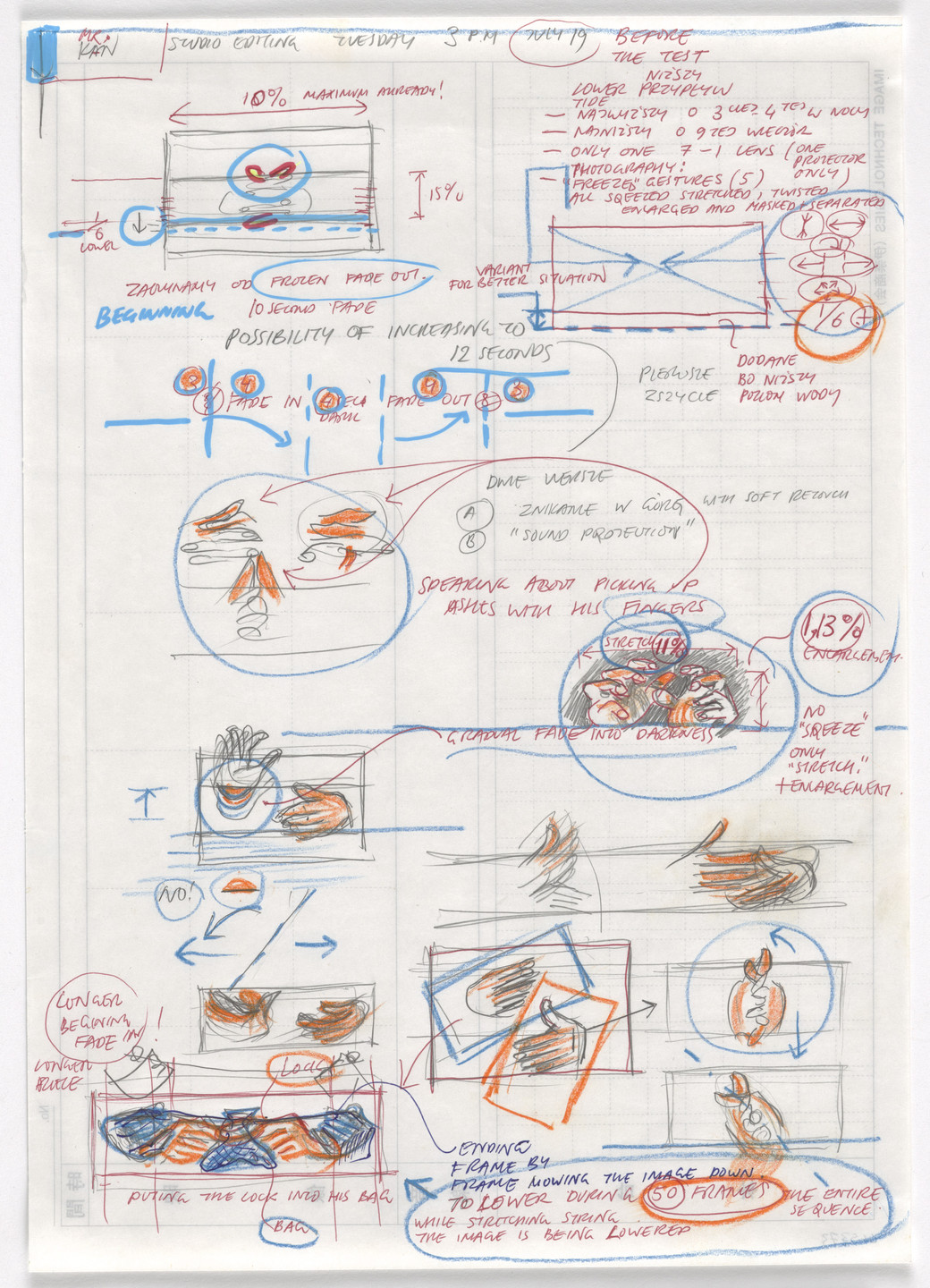 Krzysztof Wodiczko. Studies for Hiroshima Projection. 1999