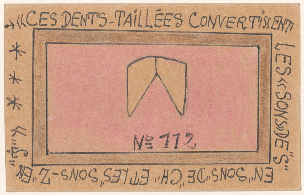 «Ces dents-taillées convertissent les «sons» de "s" en "sons" de "ch" et les "sons-z" en "j"» N° 112 from Alphabet Bété