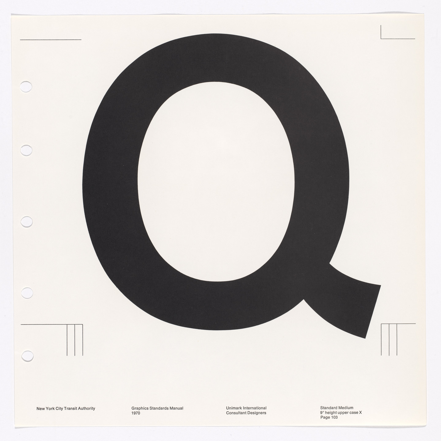 Massimo Vignelli, Bob Noorda, Unimark International Corporation, New York. New York City Transit Authority Graphics Standards Manual. 1966-70