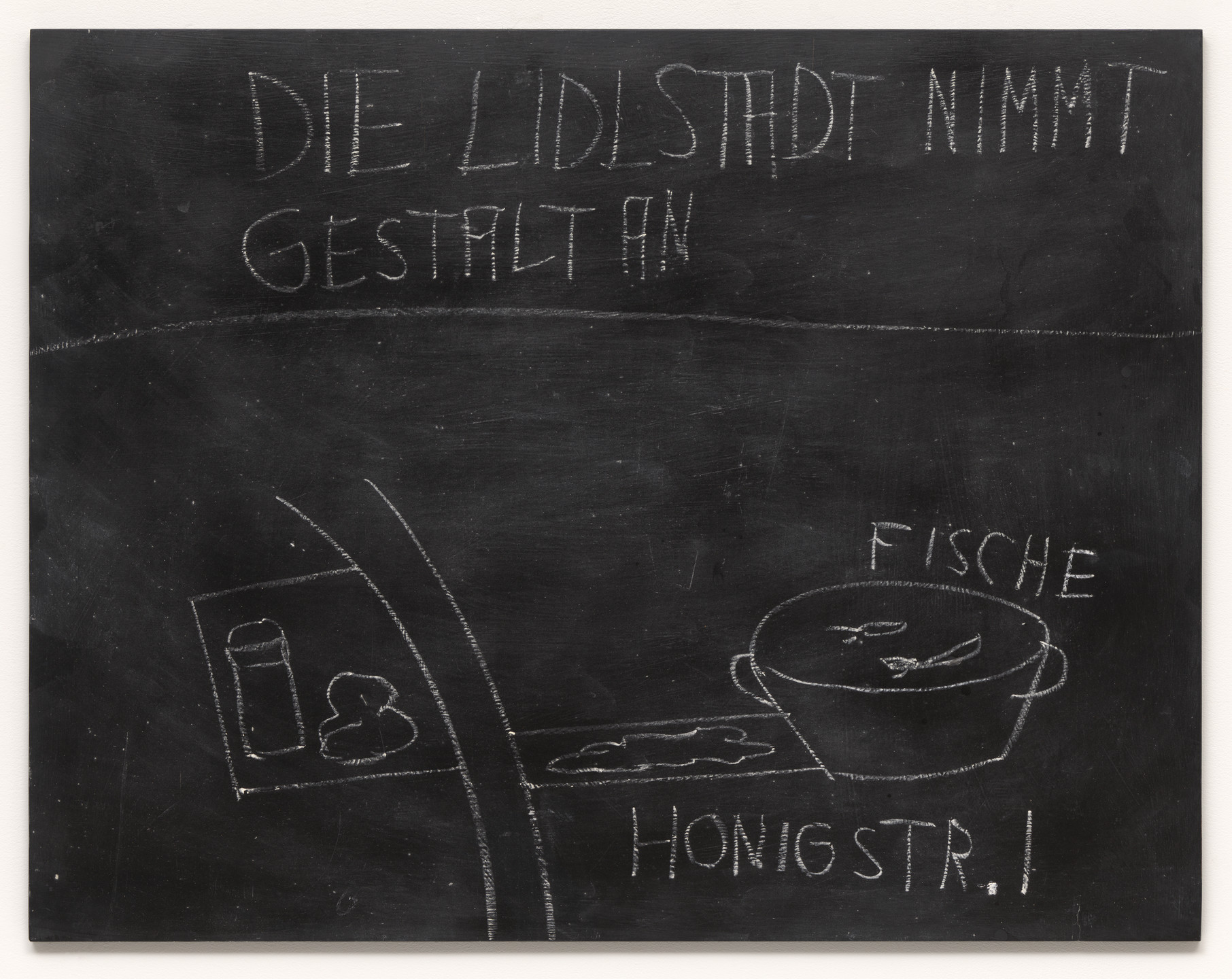 Jörg Immendorff. Die Lidlstadt nimmt Gestalt an. 1968