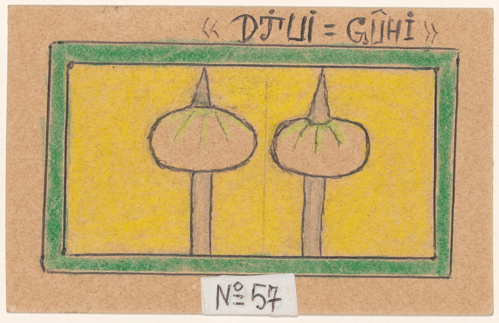 «DJUI=GÛHI» N° 57 from Alphabet Bété