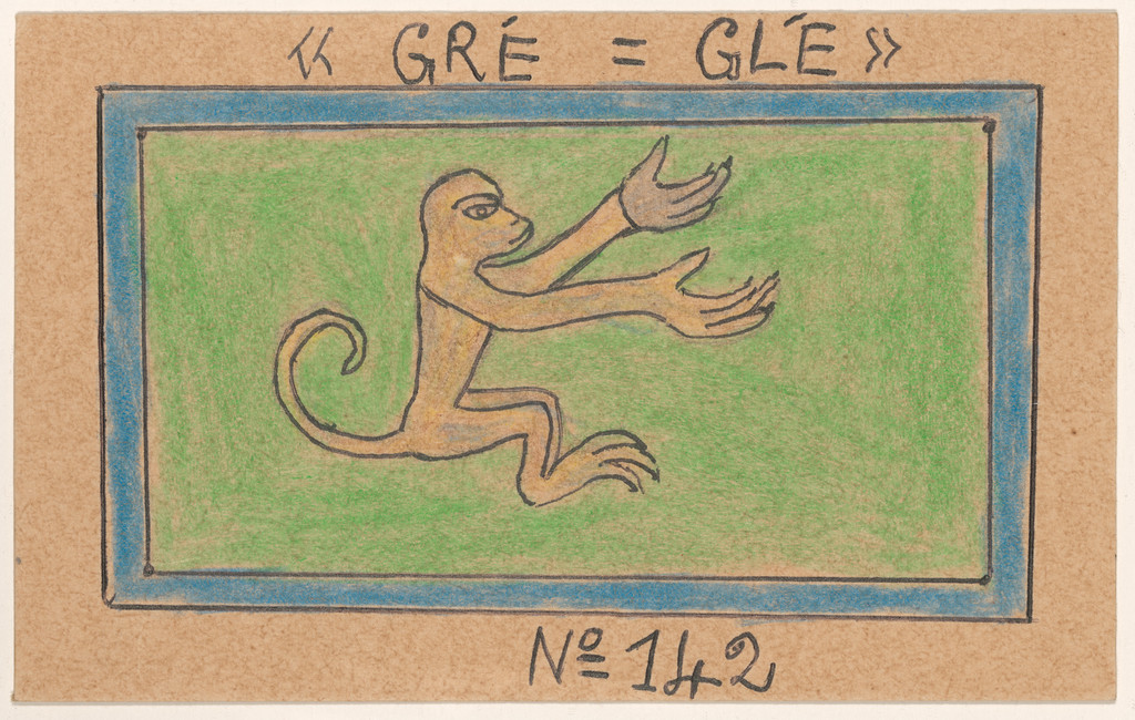 «GRÉ=GLÉ» N° 142 from Alphabet Bété