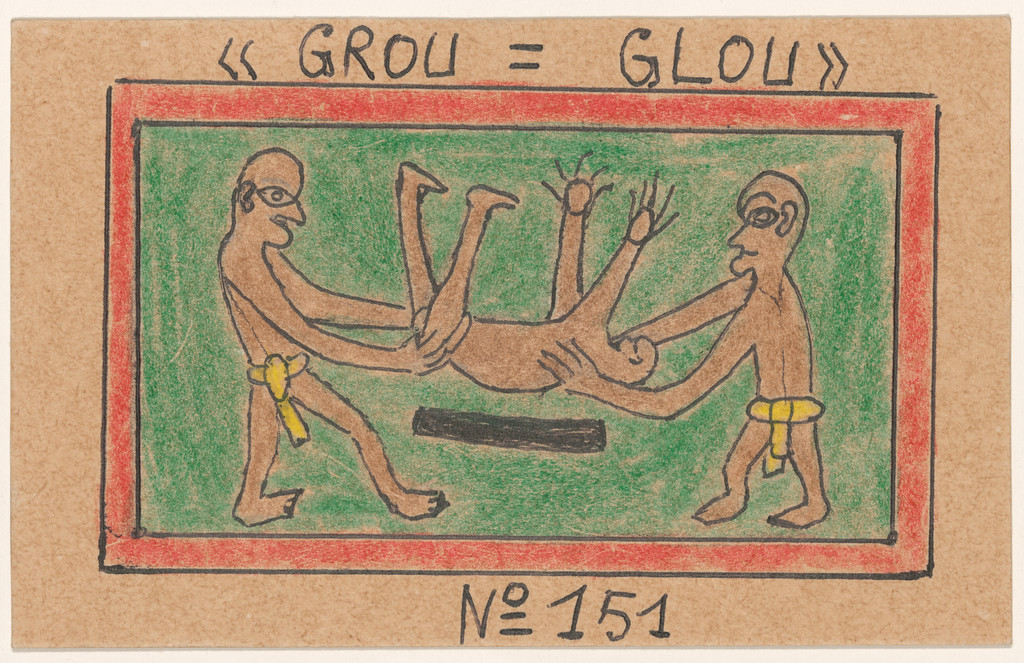 «GROU=GLOU» N° 151 from Alphabet Bété