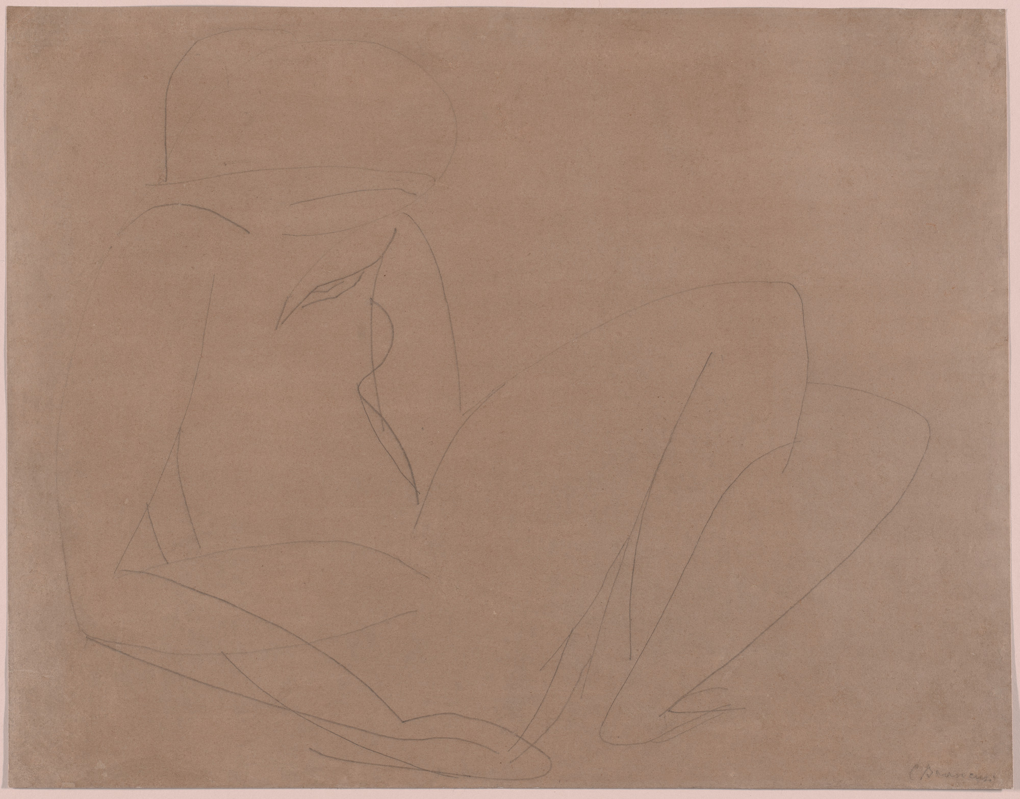 Constantin Brancusi. Reclining Nude