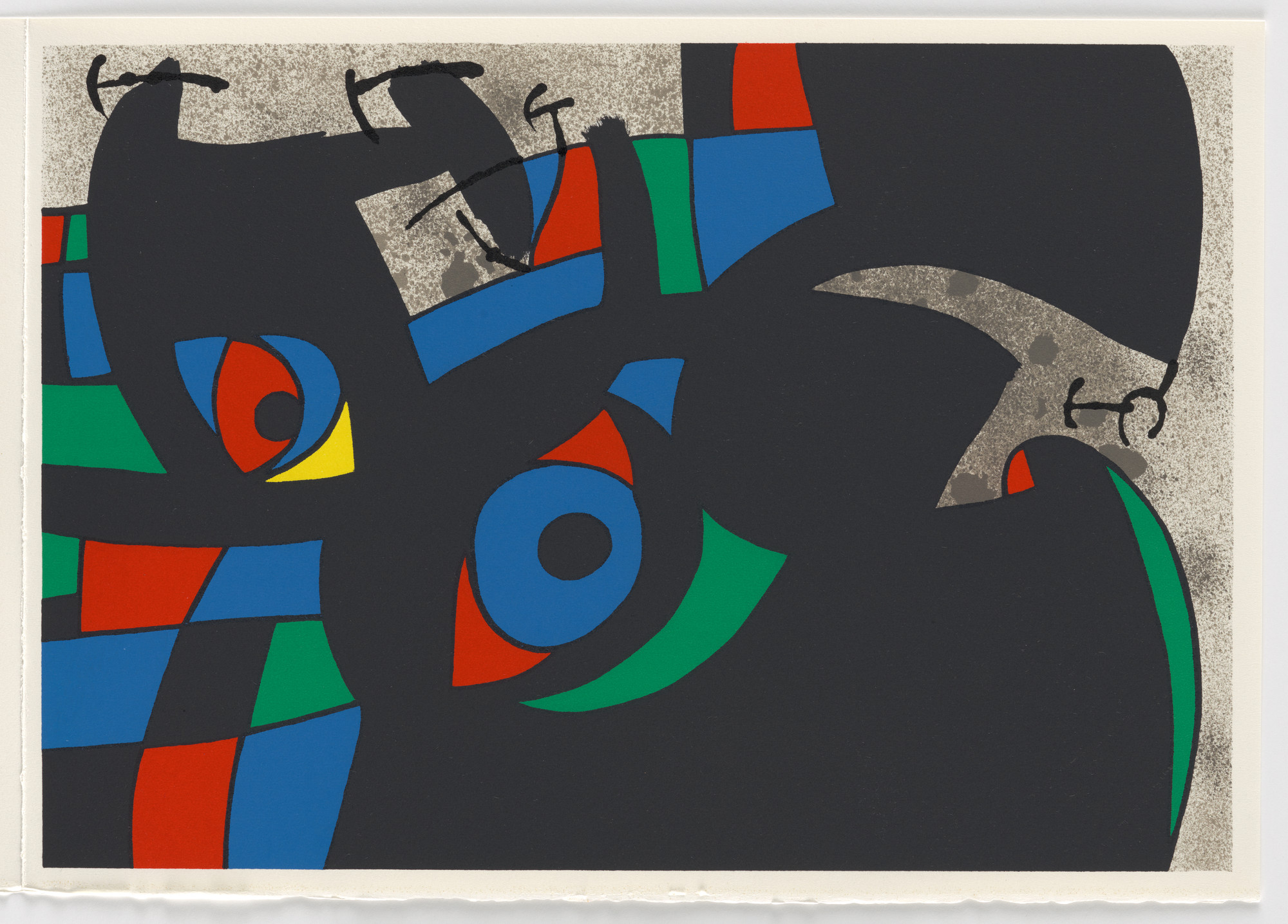 Joan Miró. Plate (folio 18) from Le Lézard aux plumes d'or (The Lizard with Golden Feathers)