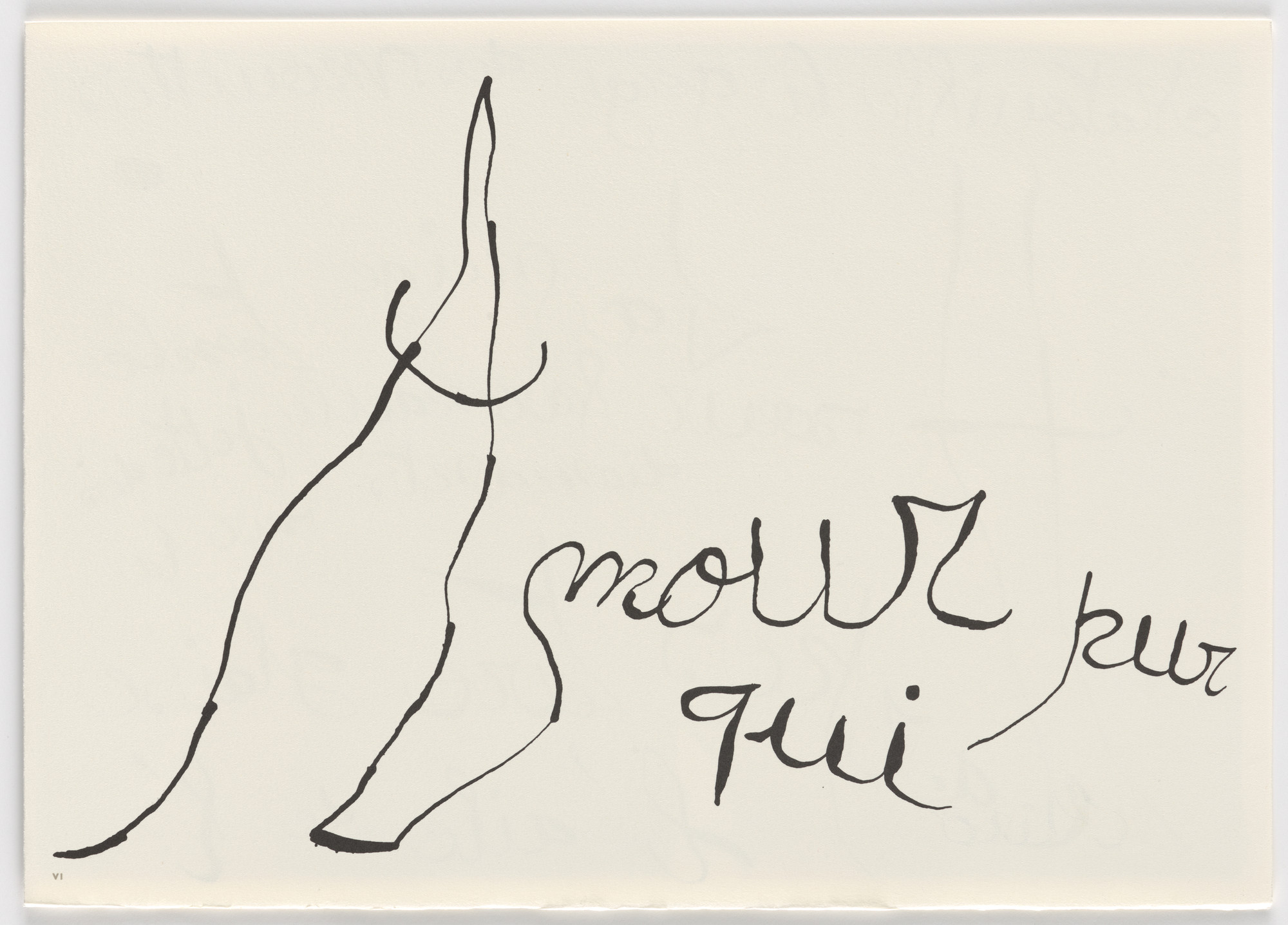 Joan Miró. Plate (folio 21) from Le Lézard aux plumes d'or (The Lizard with Golden Feathers)