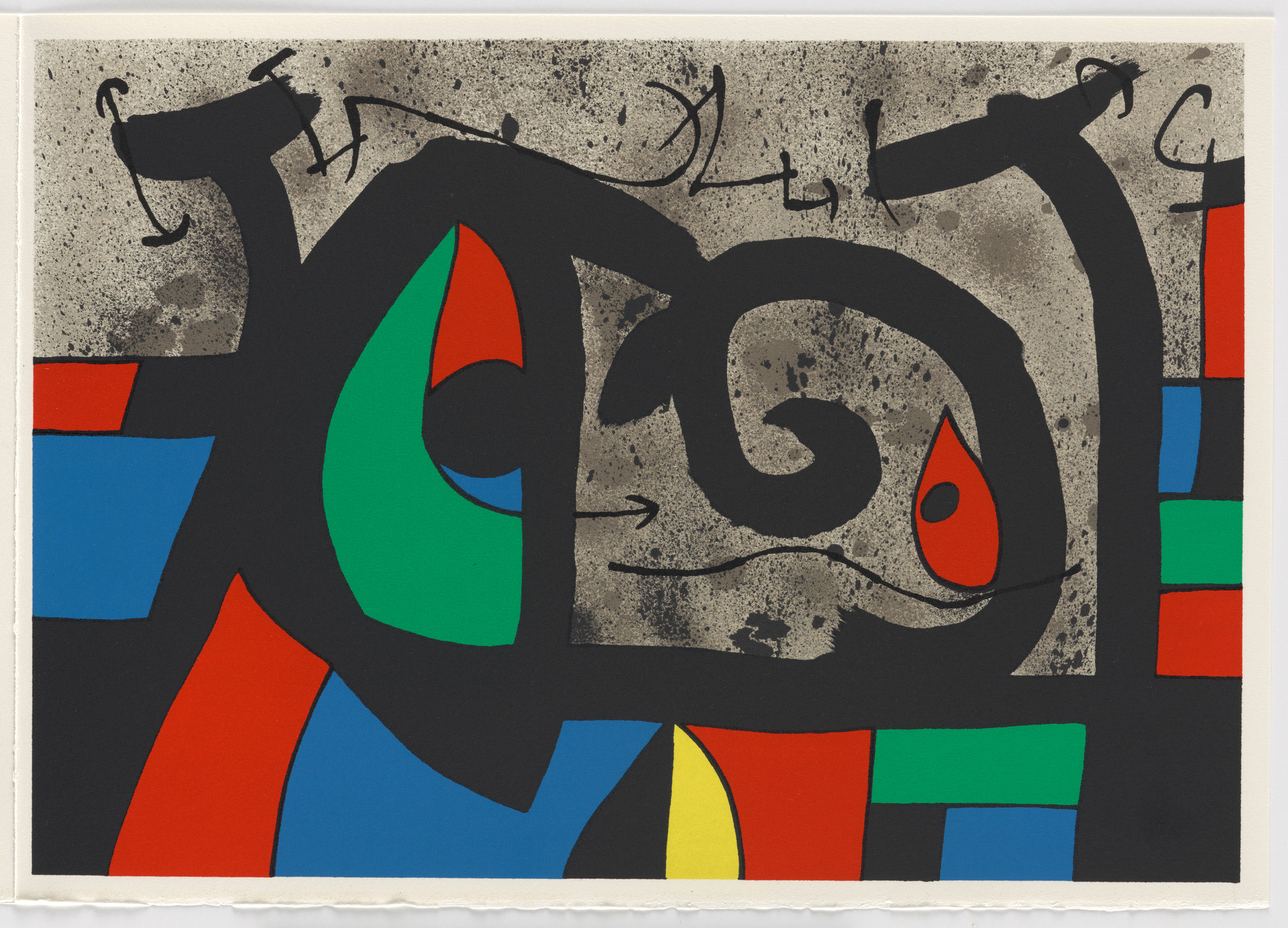 Joan Miró. Plate (folio 22) from Le Lézard aux plumes d'or (The Lizard with Golden Feathers)