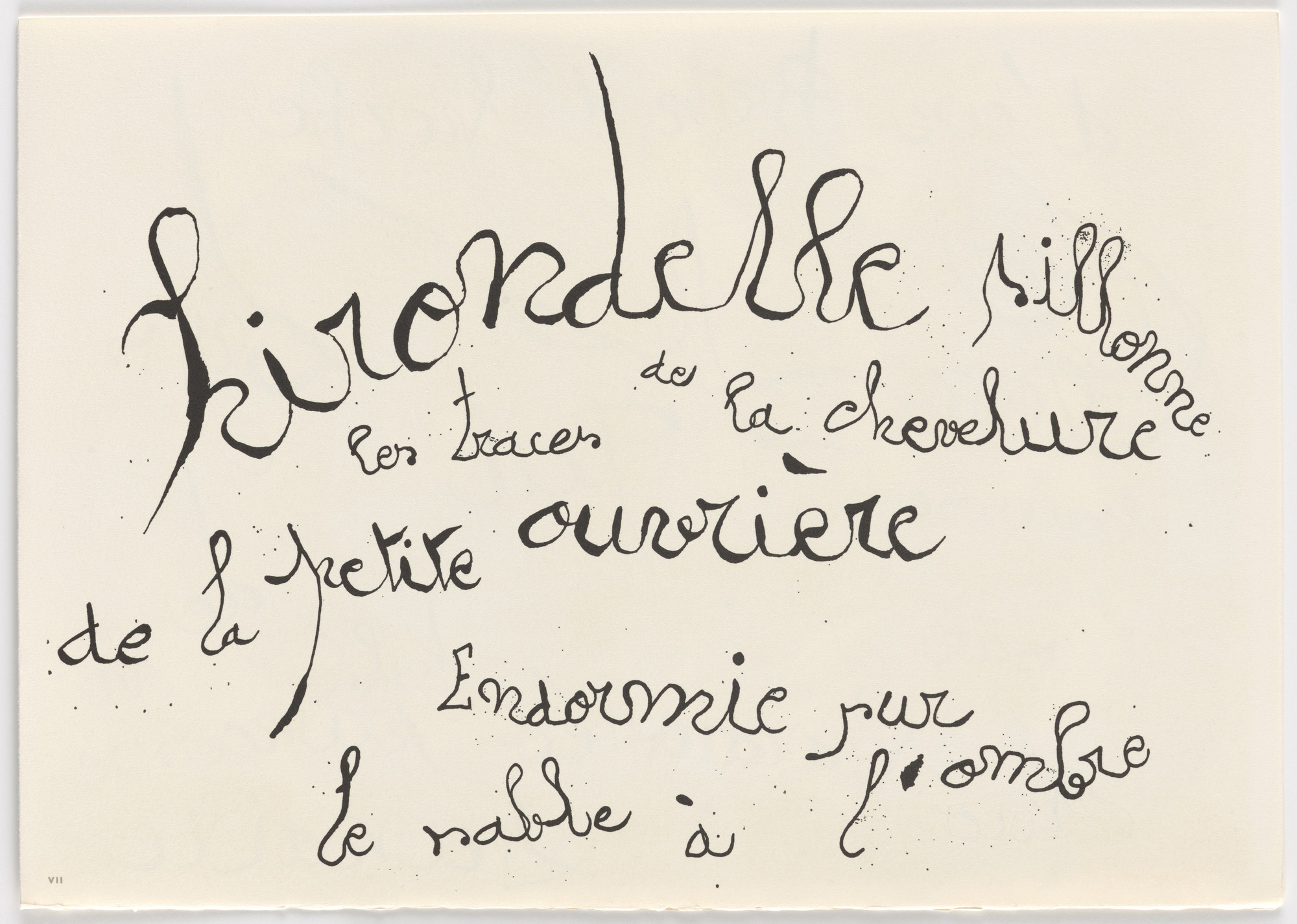 Joan Miró. Plate (folio 23) from Le Lézard aux plumes d'or (The Lizard with Golden Feathers)