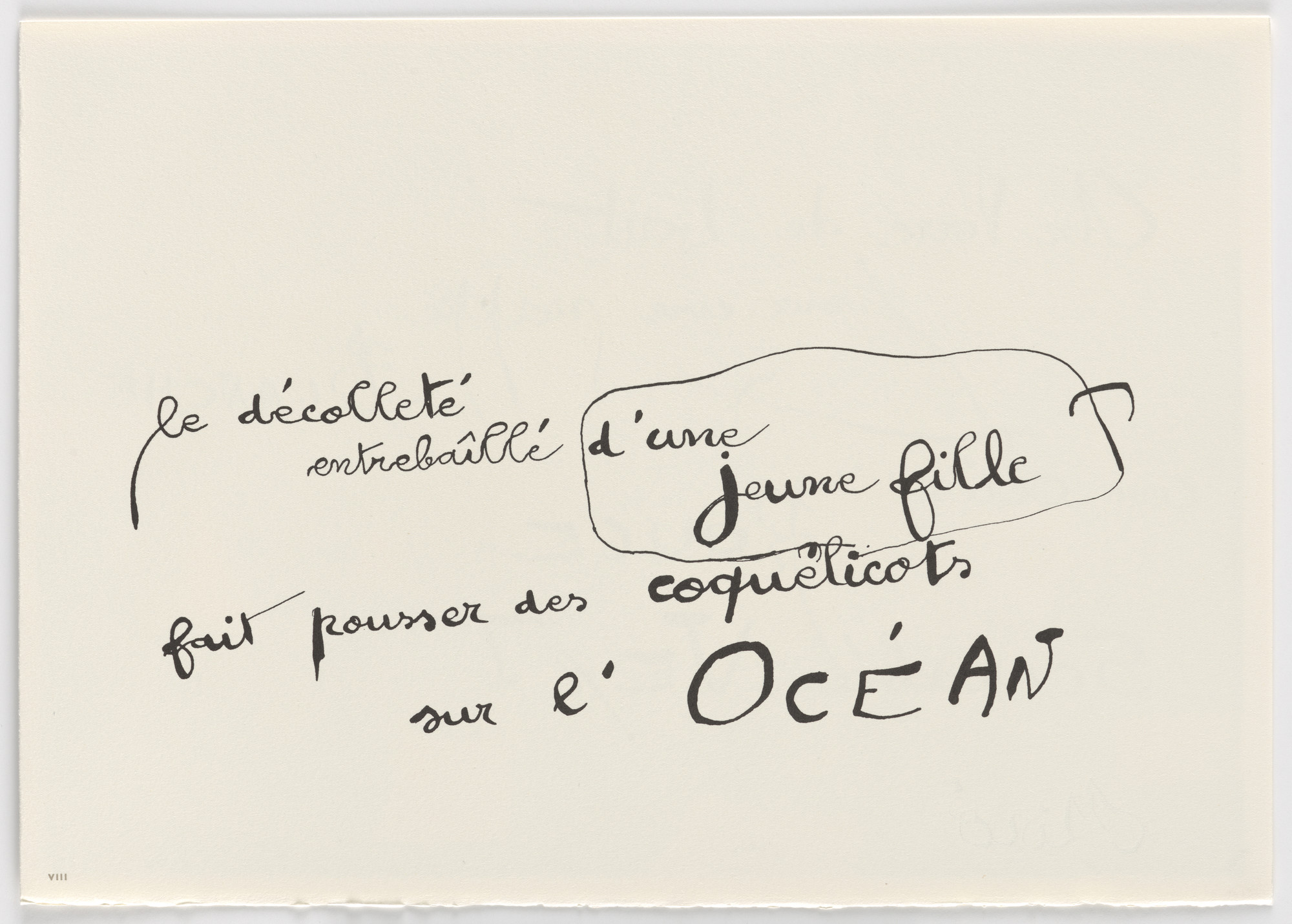 Joan Miró. Plate (folio 25) from Le Lézard aux plumes d'or (The Lizard with Golden Feathers)