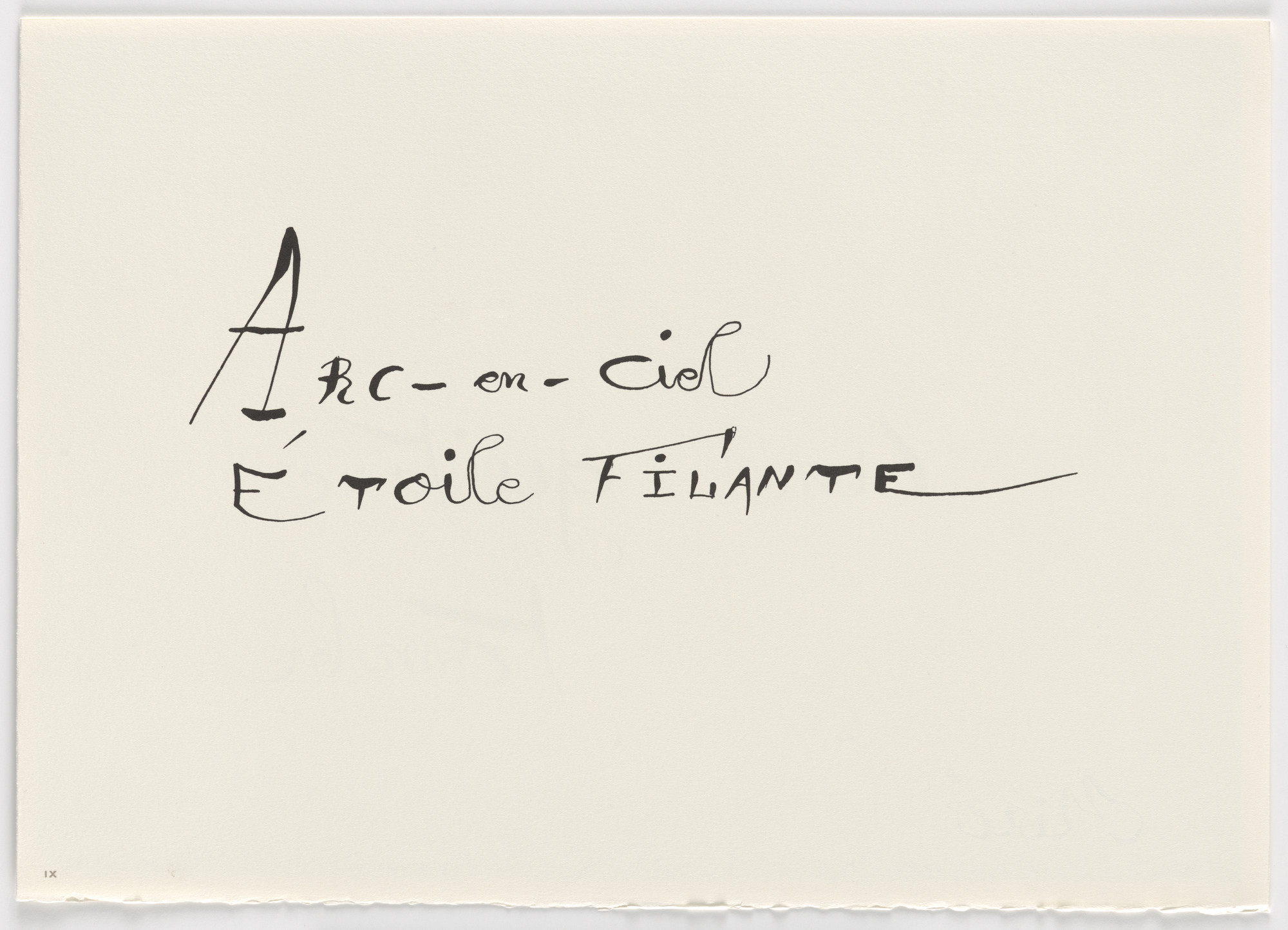 Joan Miró. Plate (folio 27) from Le Lézard aux plumes d'or (The Lizard with Golden Feathers)