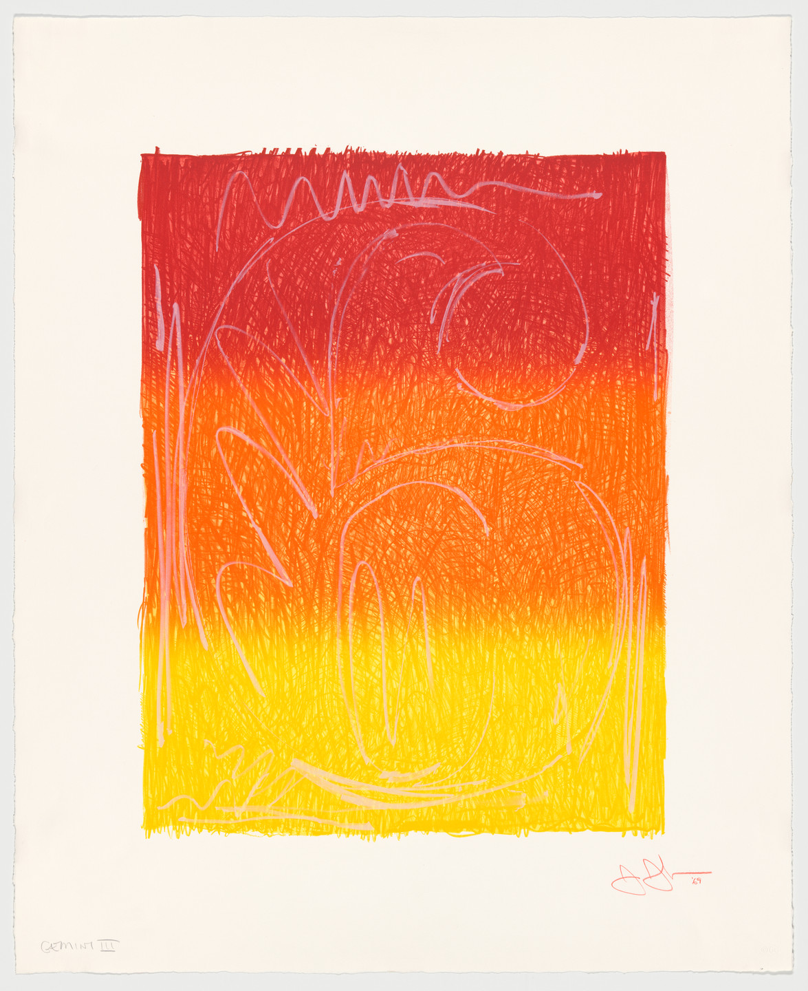 Jasper Johns. Figure 6 from Color Numeral Series. 1969