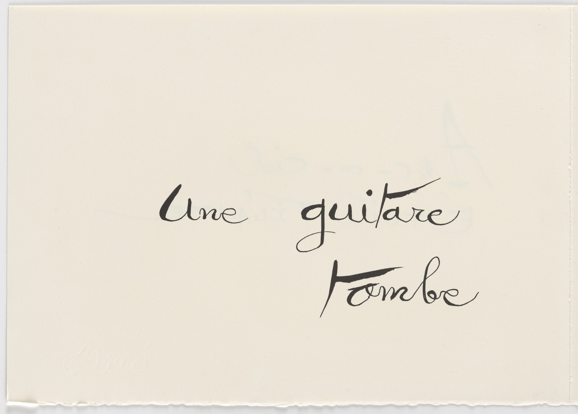 Joan Miró. Plate (folio 27 verso) from Le Lézard aux plumes d'or (The Lizard with Golden Feathers)