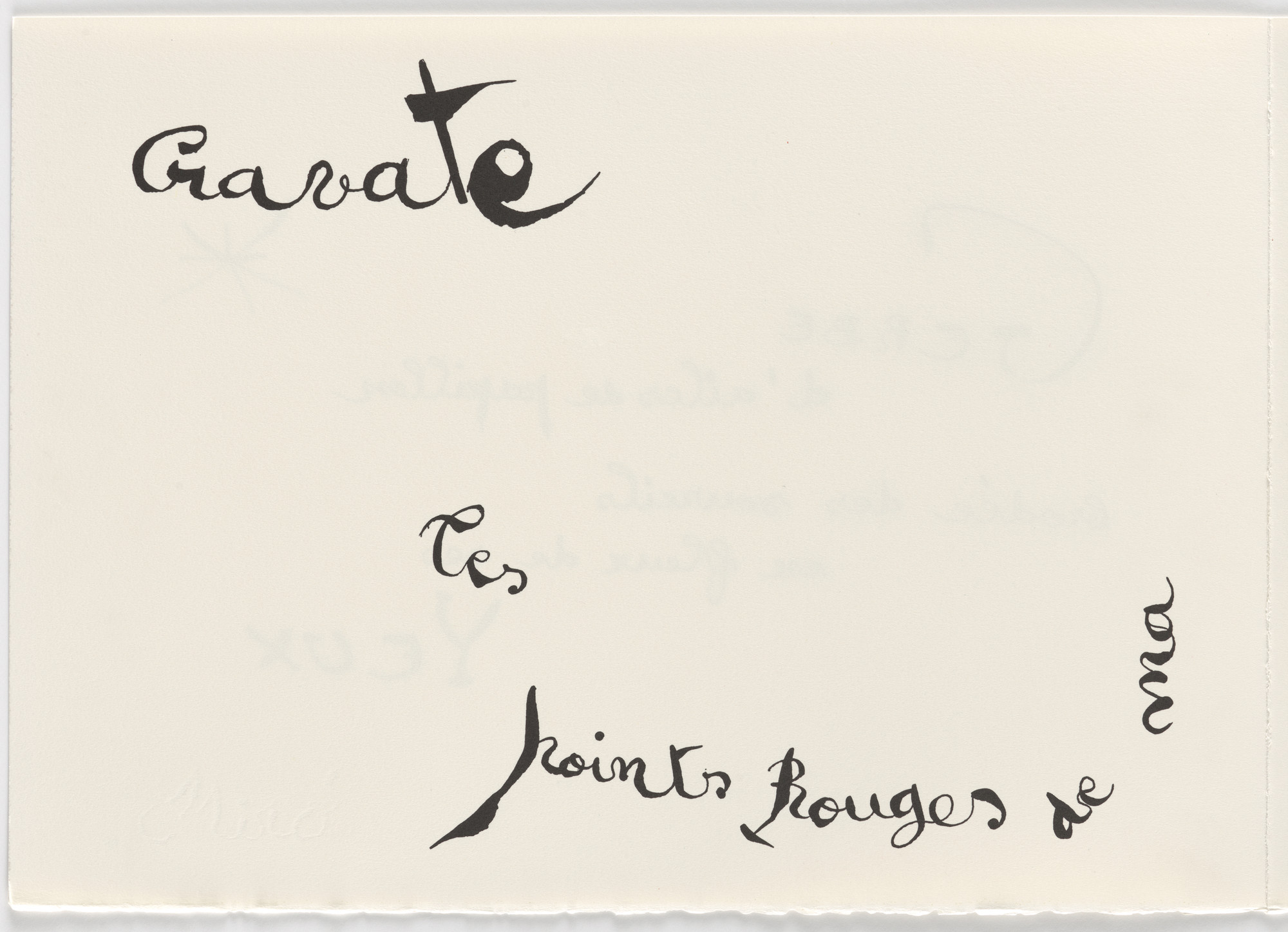 Joan Miró. Plate (folio 13 verso) from Le Lézard aux plumes d'or (The Lizard with Golden Feathers)