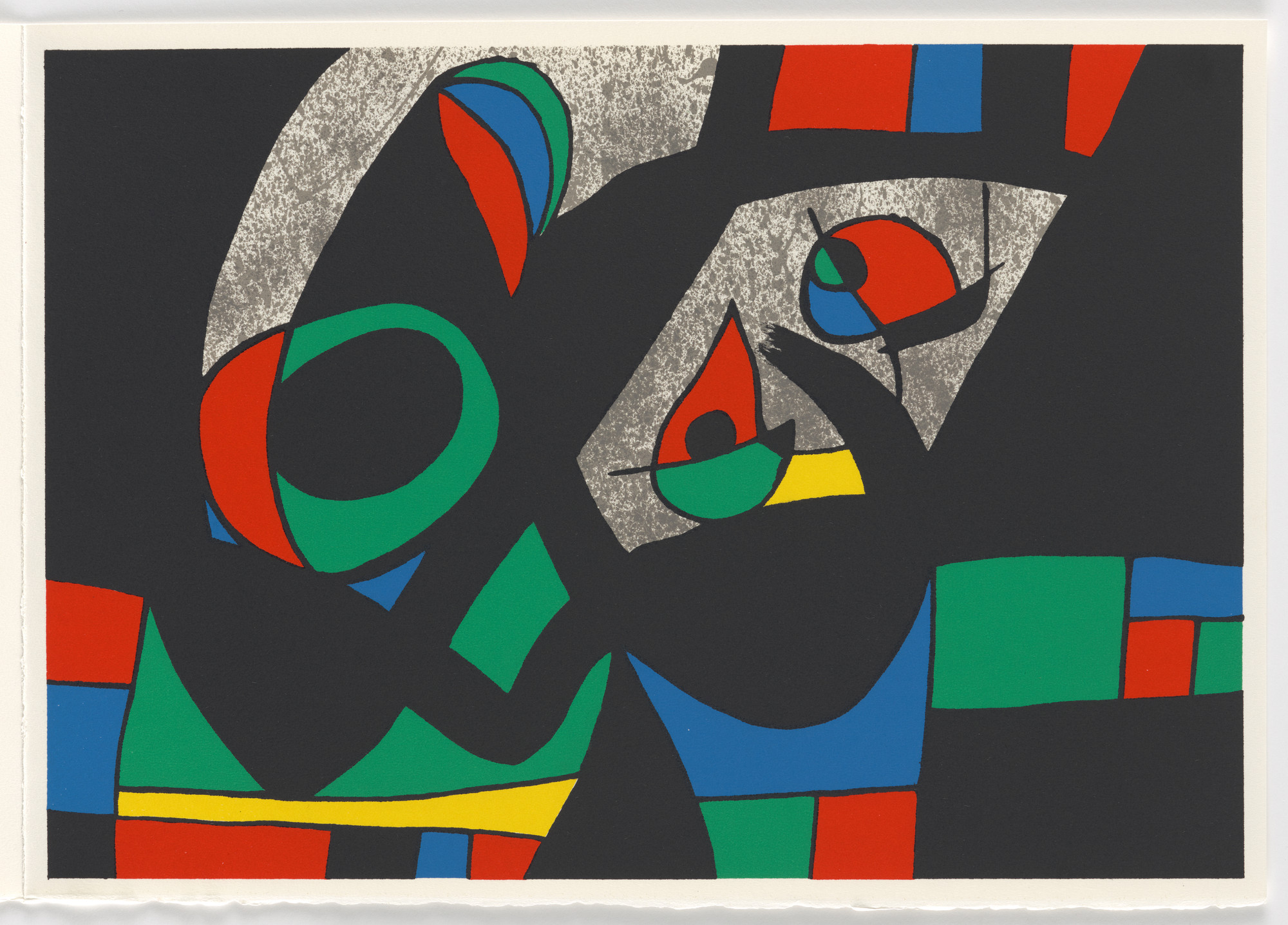 Joan Miró. Plate (folio 14) from Le Lézard aux plumes d'or (The Lizard with Golden Feathers)