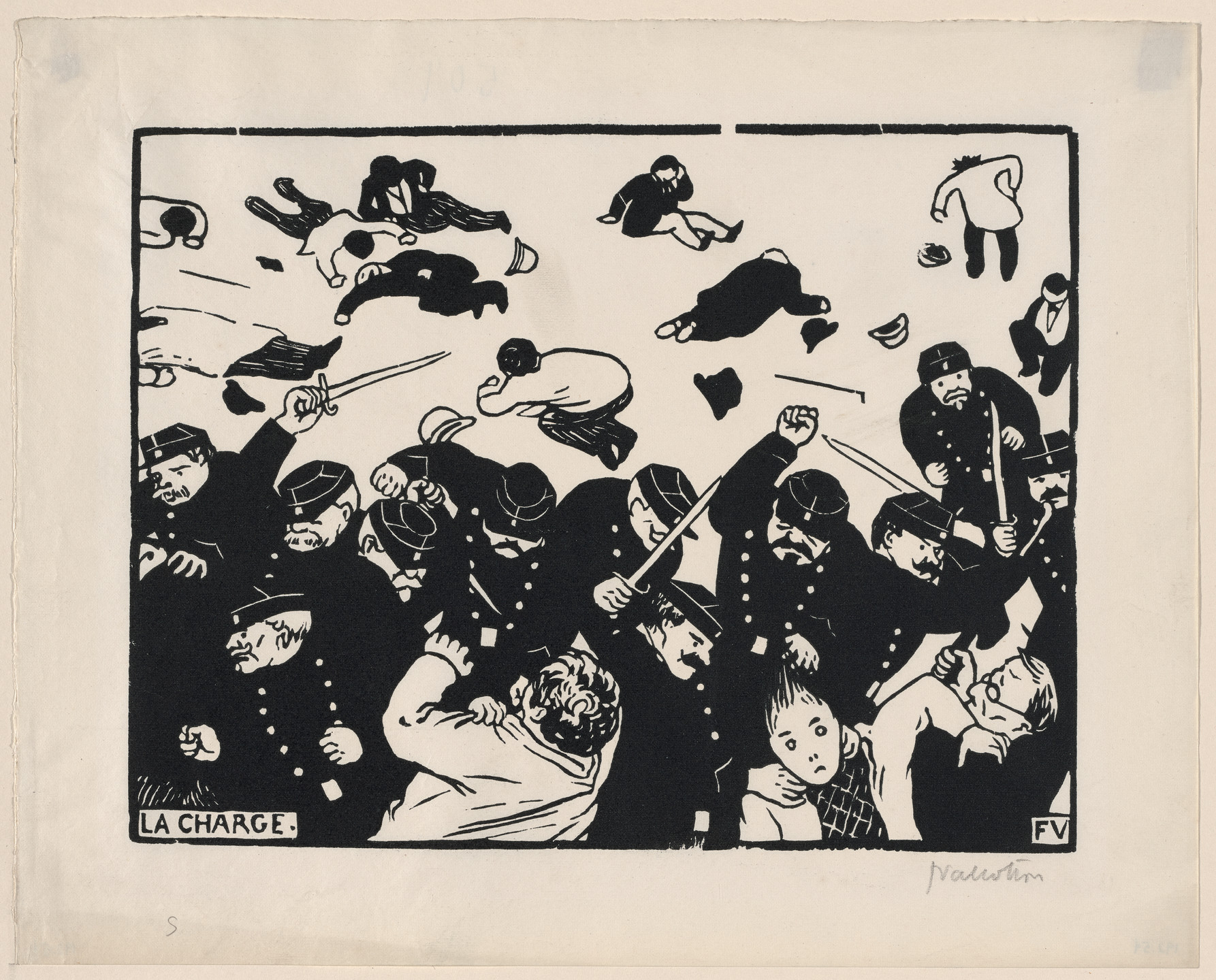Félix Vallotton. The Charge (La Charge). 1893 | MoMA