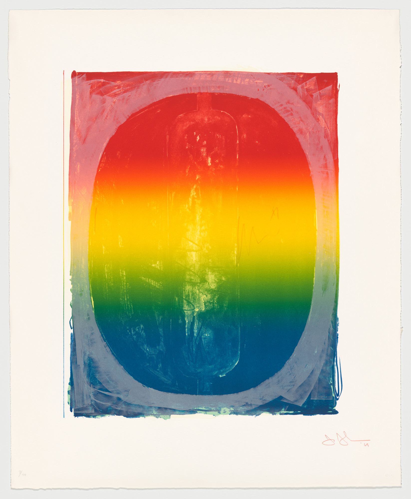 Jasper Johns. Figure 0 from Color Numeral Series. 1969 | MoMA