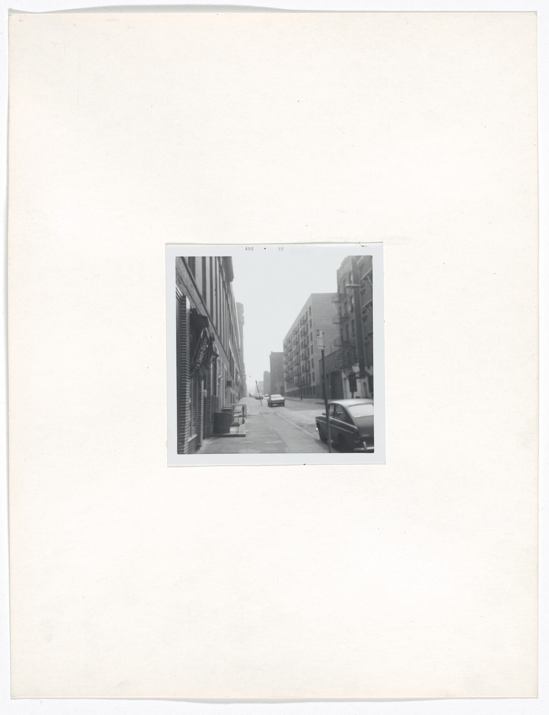 Vito Acconci. Walk: &#34;First Sight&#34;. 1969