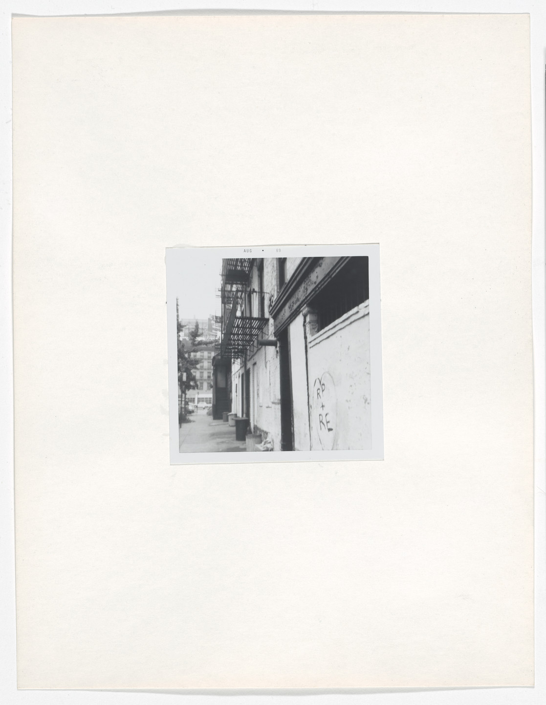 Vito Acconci. Walk: &#34;First Sight&#34;. 1969