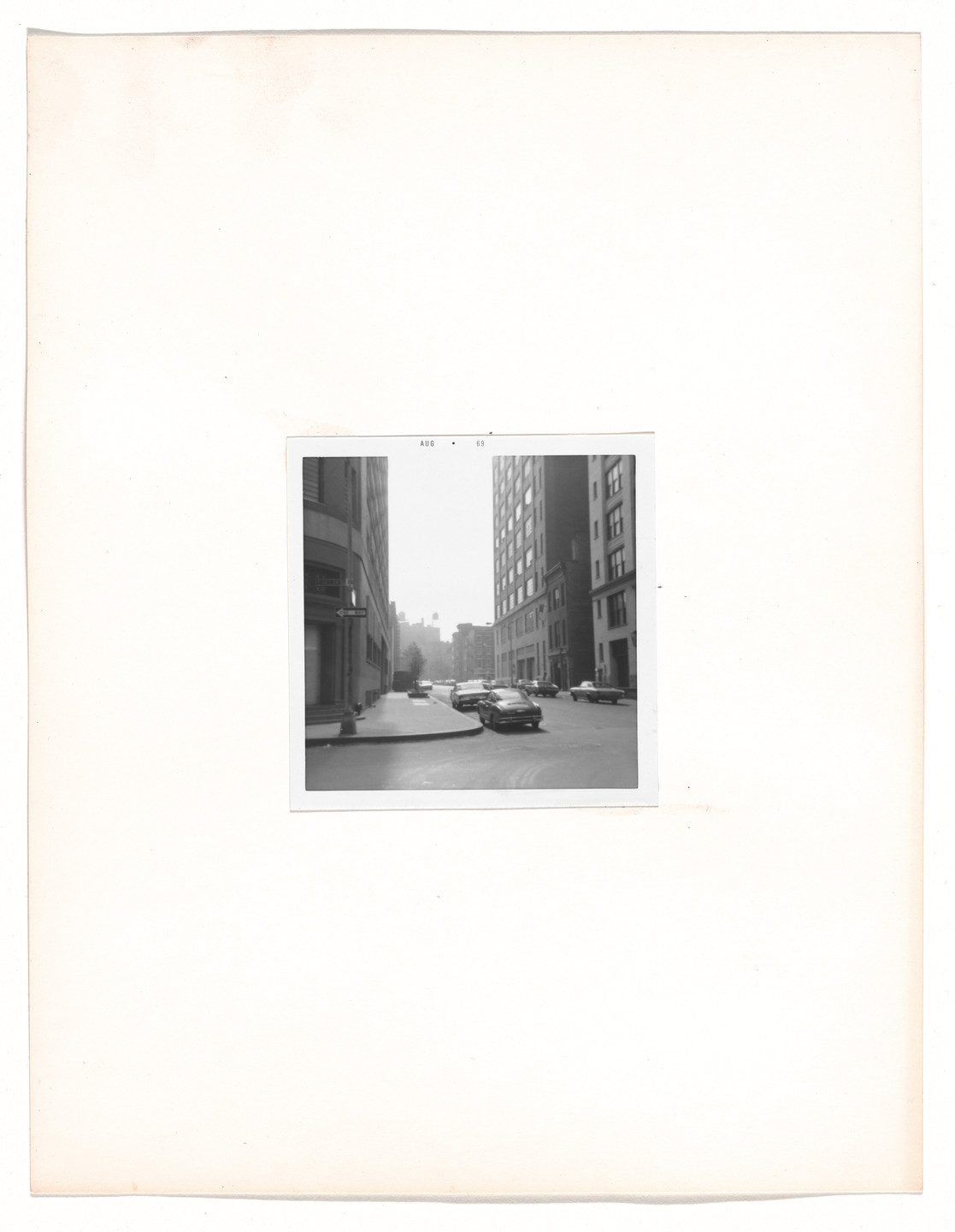Vito Acconci. Walk: &#34;First Sight&#34;. 1969