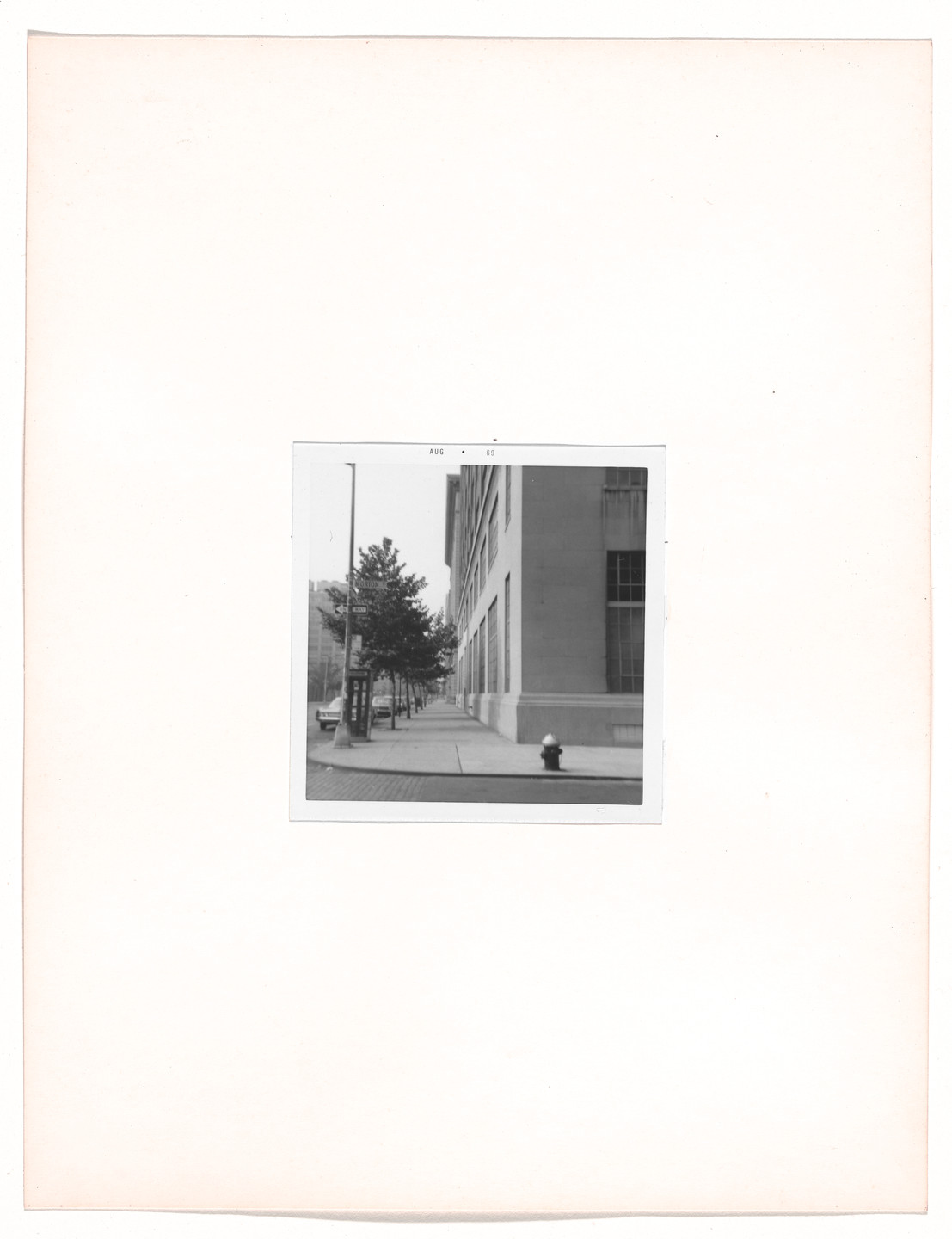 Vito Acconci. Walk: &#34;First Sight&#34;. 1969