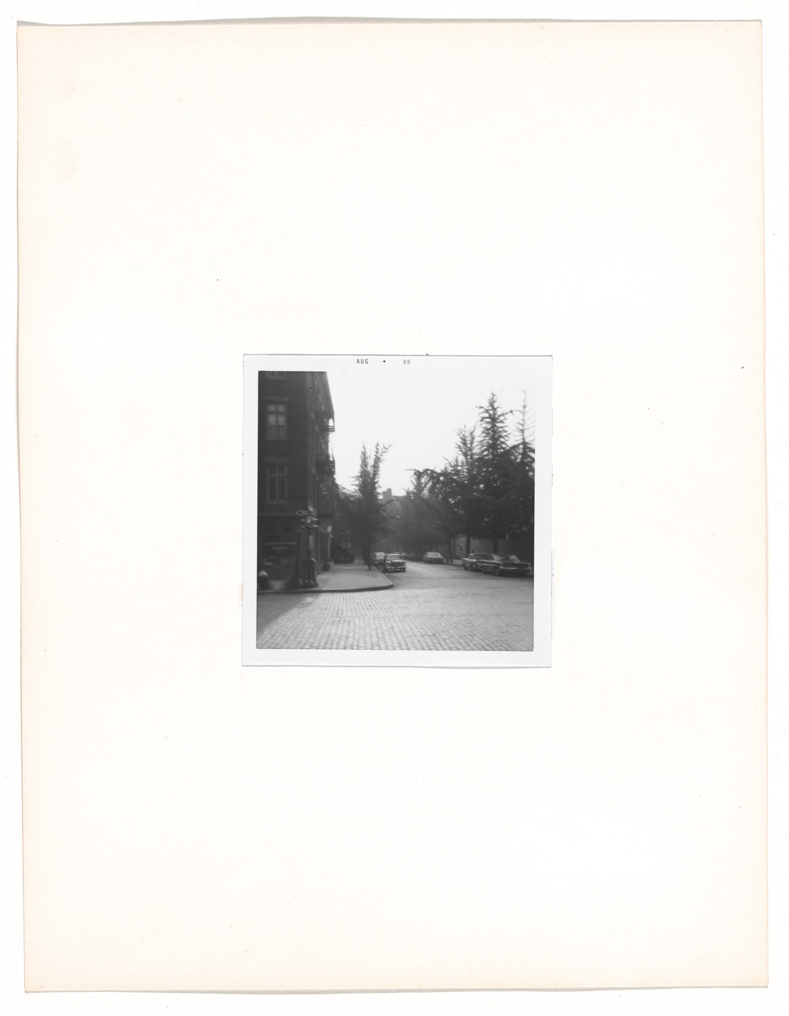 Vito Acconci. Walk: &#34;First Sight&#34;. 1969