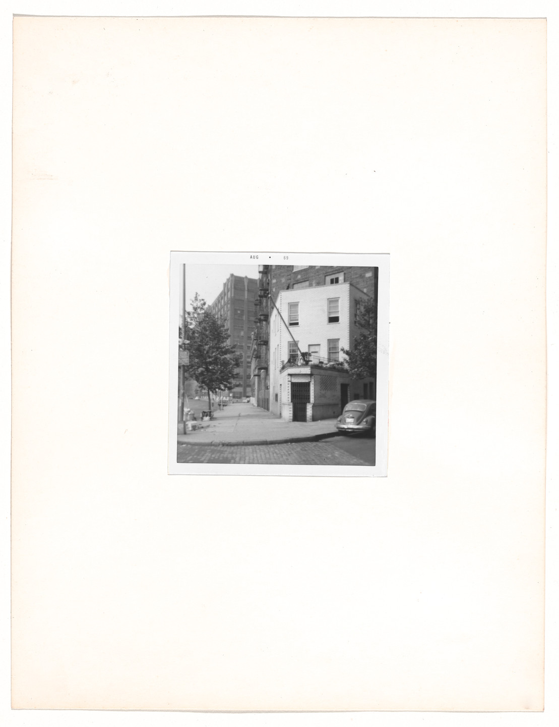 Vito Acconci. Walk: &#34;First Sight&#34;. 1969