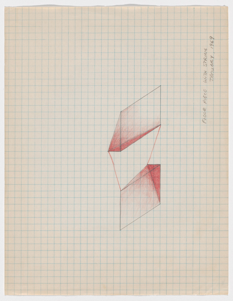 Floor Piece with String, Ree Morton, 1969