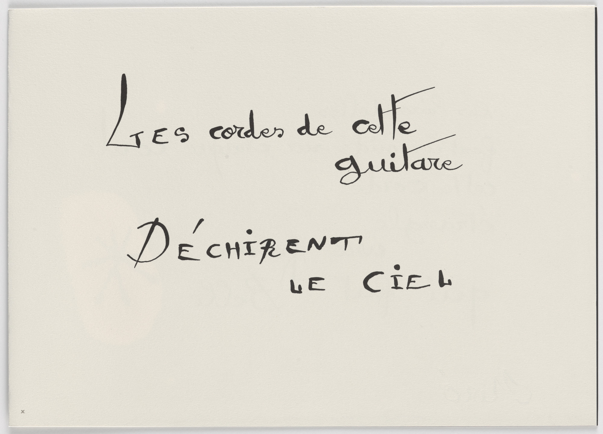 Joan Miró. Plate (folio 29) from Le Lézard aux plumes d'or (The Lizard with Golden Feathers)