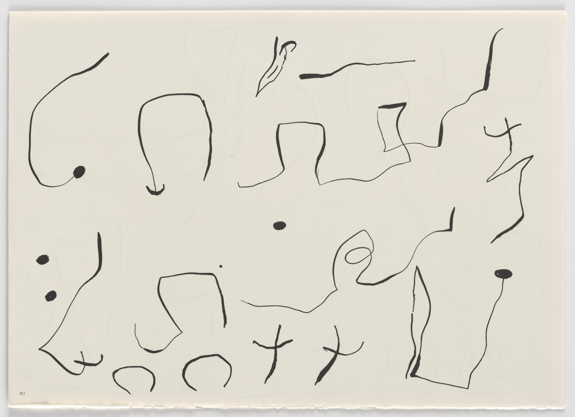 Joan Miró. Plate (folio 31) from Le Lézard aux plumes d'or (The Lizard with Golden Feathers)