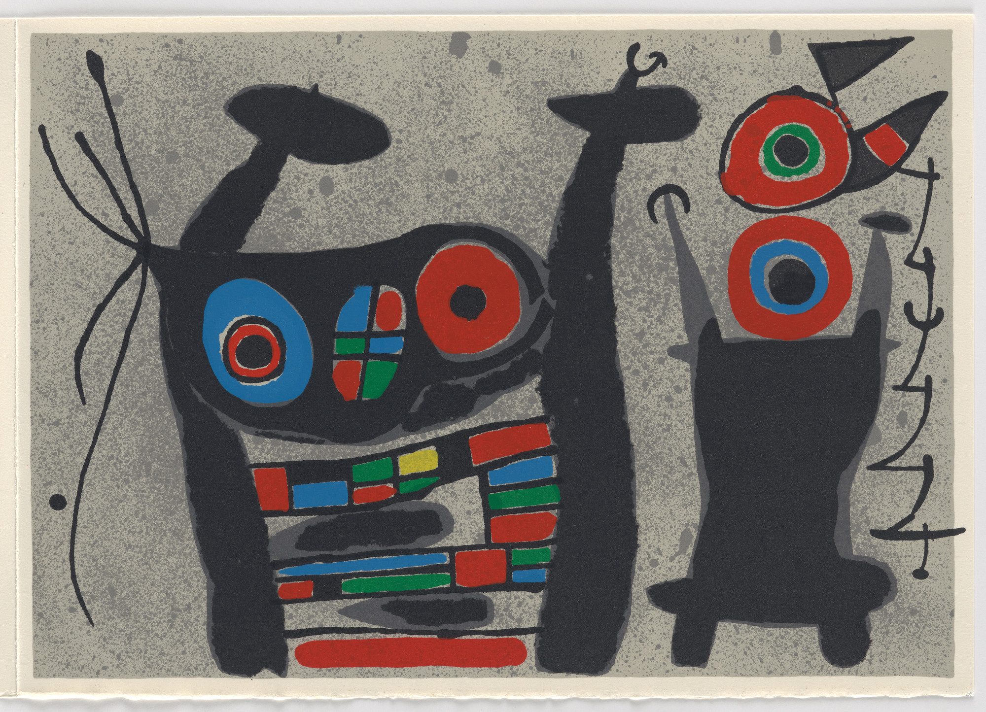Joan Miró. Plate (folio 32) from Le Lézard aux plumes d'or (The Lizard with Golden Feathers)