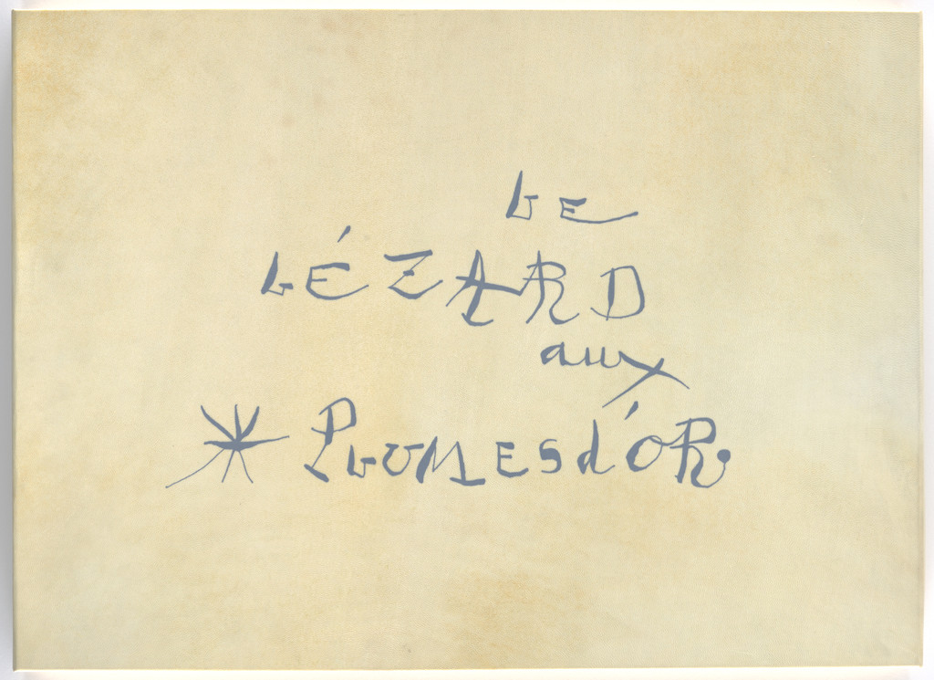 Cover front from Le Lézard aux plumes d'or (The Lizard with Golden Feathers)