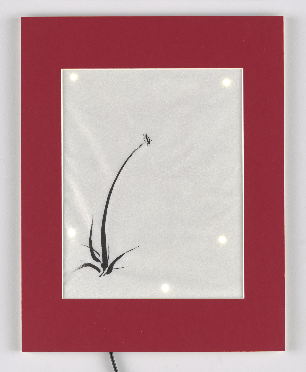 Jie Qi, Andrew &#34;Bunnie&#34; Huang. Circuit Stickers (Dandelion) (Painting demonstrating Circuit Sticker capabilities). 2014