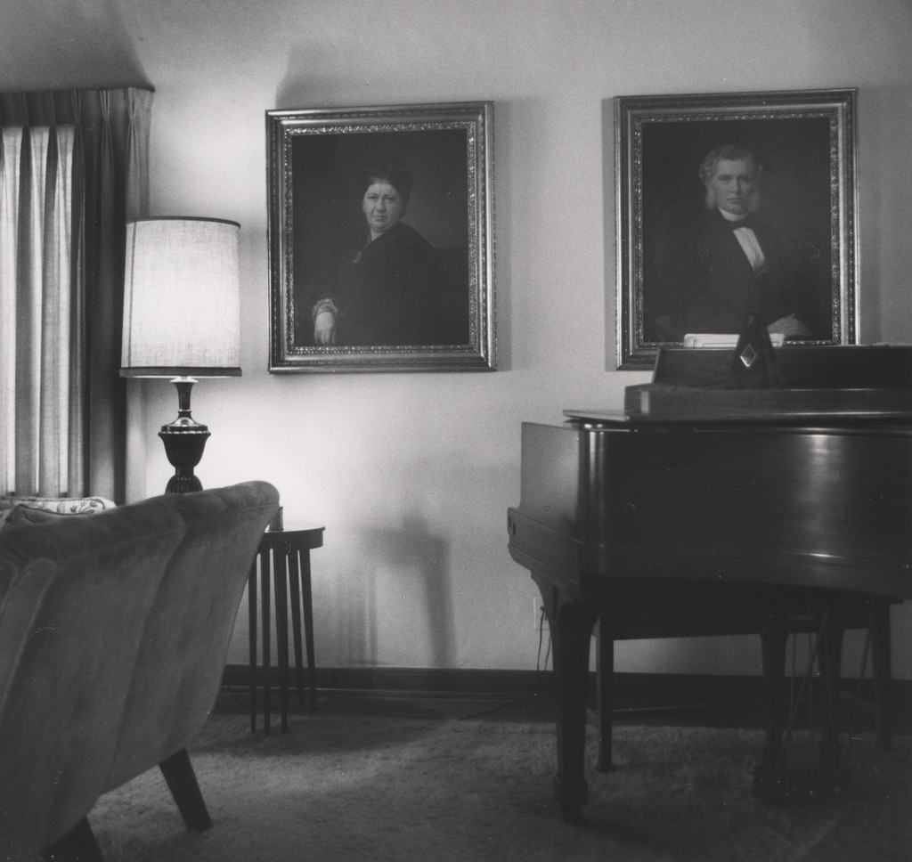 Portraits and Piano, Living Room, Uncle Peter's Home, Los Angeles, CA
