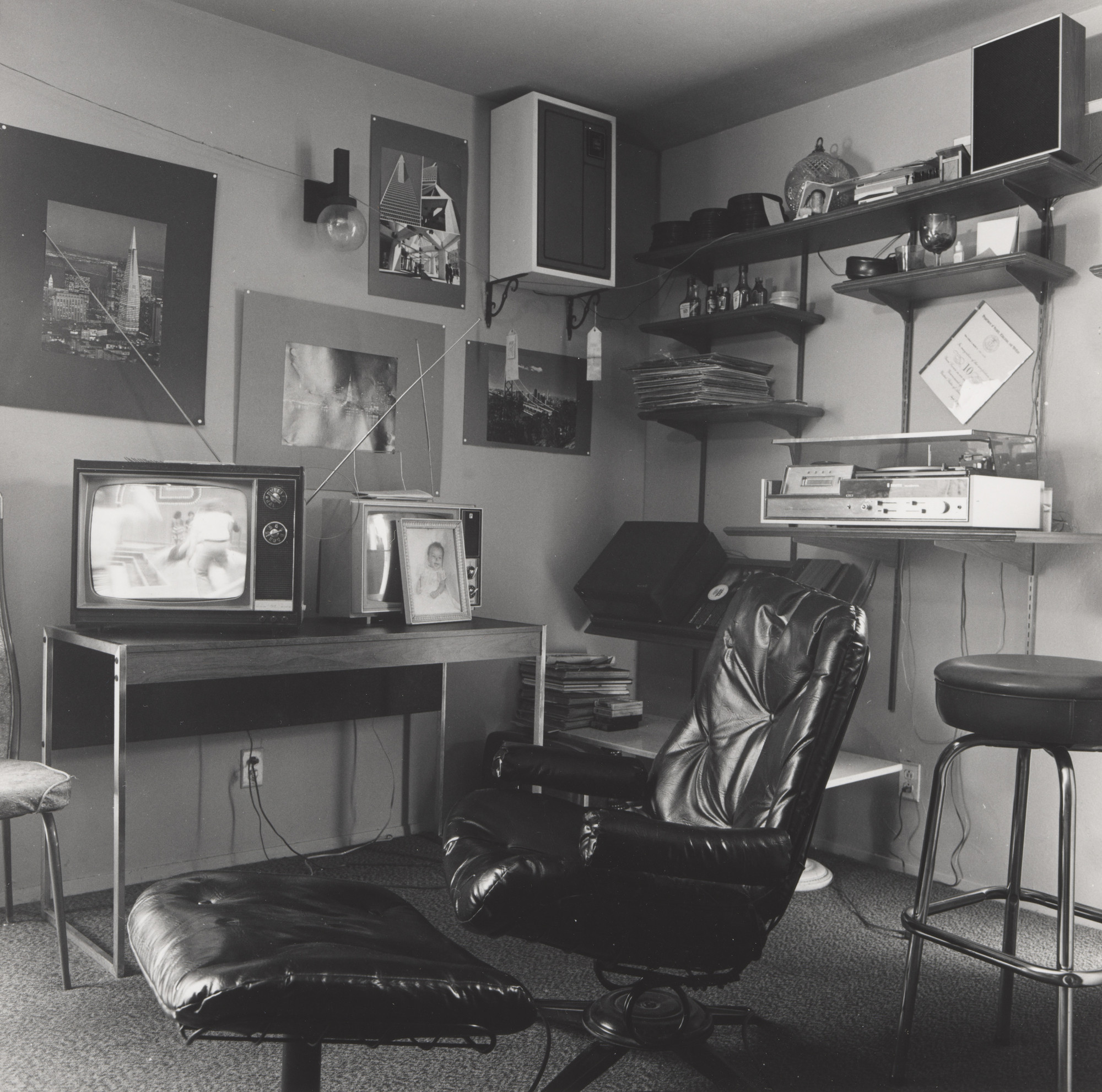 Joanne Leonard. Room with Bar and Daytime TV, Berkeley, CA. 1977 | MoMA