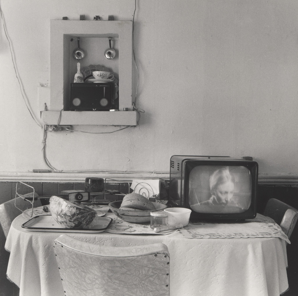 Table with Watermelon and Daytime TV, Kitchen, Corean's Home, West Oakland, CA