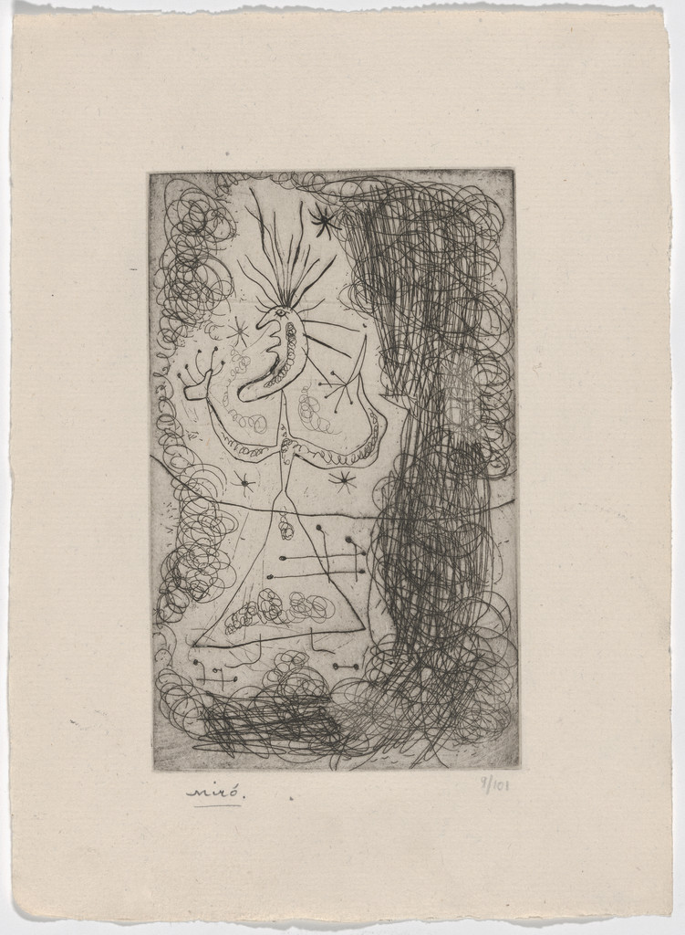 Plate (folio 10) from Fraternity, Joan Miró, 1939