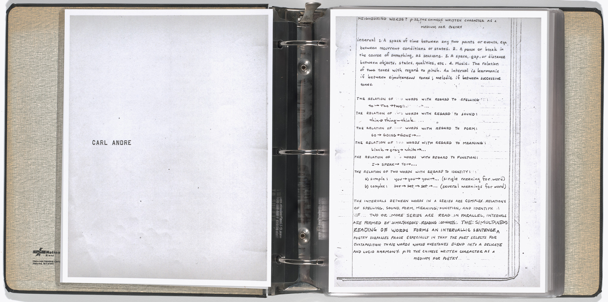 Mel Bochner, Carl Andre, Arthur Babakhanian, Jo Baer, John Cage, M. Carsiodes, Tom Clancy, Dan Flavin, James Ingo Freed, Milton Glaser, Dan Graham, Eva Hesse, Alfred Jensen, Donald Judd, Michael Kirby, William Kolakoski, Robert Lepper, Sol LeWitt, Robert Mangold, Robert Moskowitz, Tom Russell, Scientific American, Robert Smithson, Kenneth Snelson, Karlheinz Stockhausen, Tippetts-Abbett-McCarthy-Stratton (Engineers and Architects), Various Artists. Working Drawings and Other Visible Things on Paper Not Necessarily Meant to be Viewed as Art. 1966