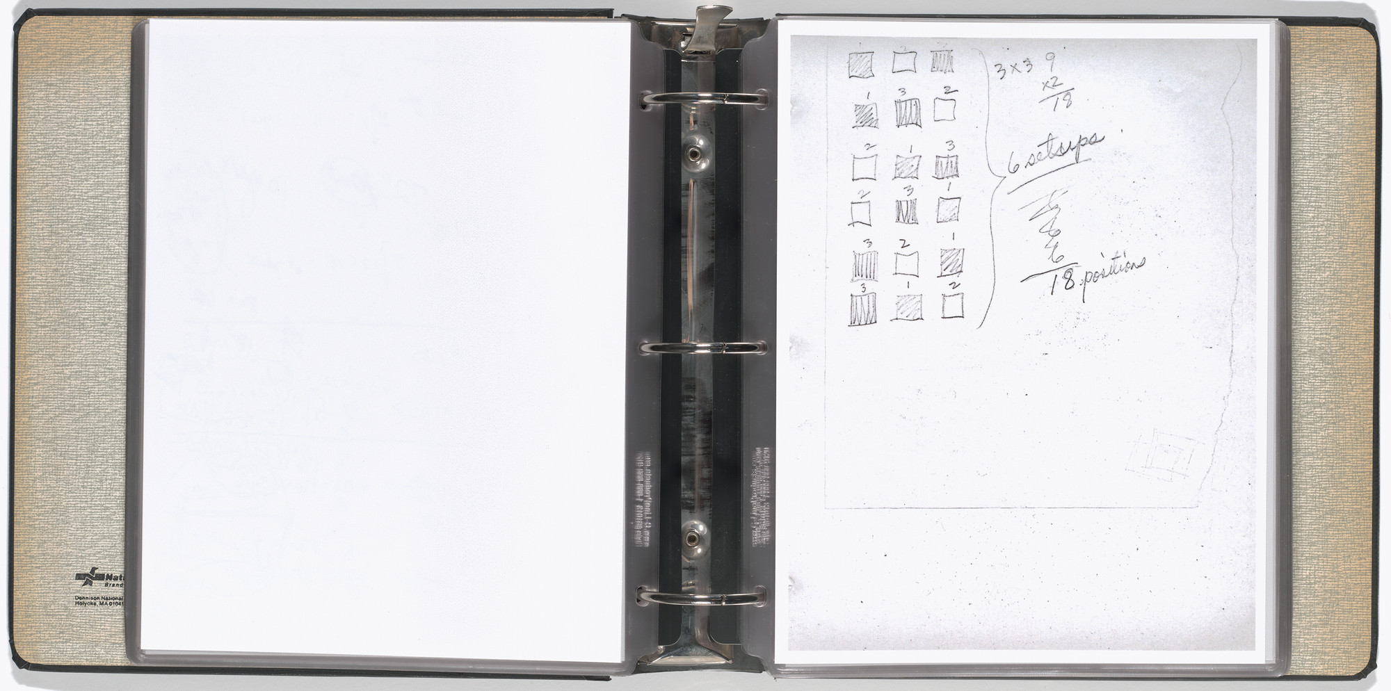 Mel Bochner, Carl Andre, Arthur Babakhanian, Jo Baer, John Cage, M. Carsiodes, Tom Clancy, Dan Flavin, James Ingo Freed, Milton Glaser, Dan Graham, Eva Hesse, Alfred Jensen, Donald Judd, Michael Kirby, William Kolakoski, Robert Lepper, Sol LeWitt, Robert Mangold, Robert Moskowitz, Tom Russell, Scientific American, Robert Smithson, Kenneth Snelson, Karlheinz Stockhausen, Tippetts-Abbett-McCarthy-Stratton (Engineers and Architects), Various Artists. Working Drawings and Other Visible Things on Paper Not Necessarily Meant to be Viewed as Art. 1966