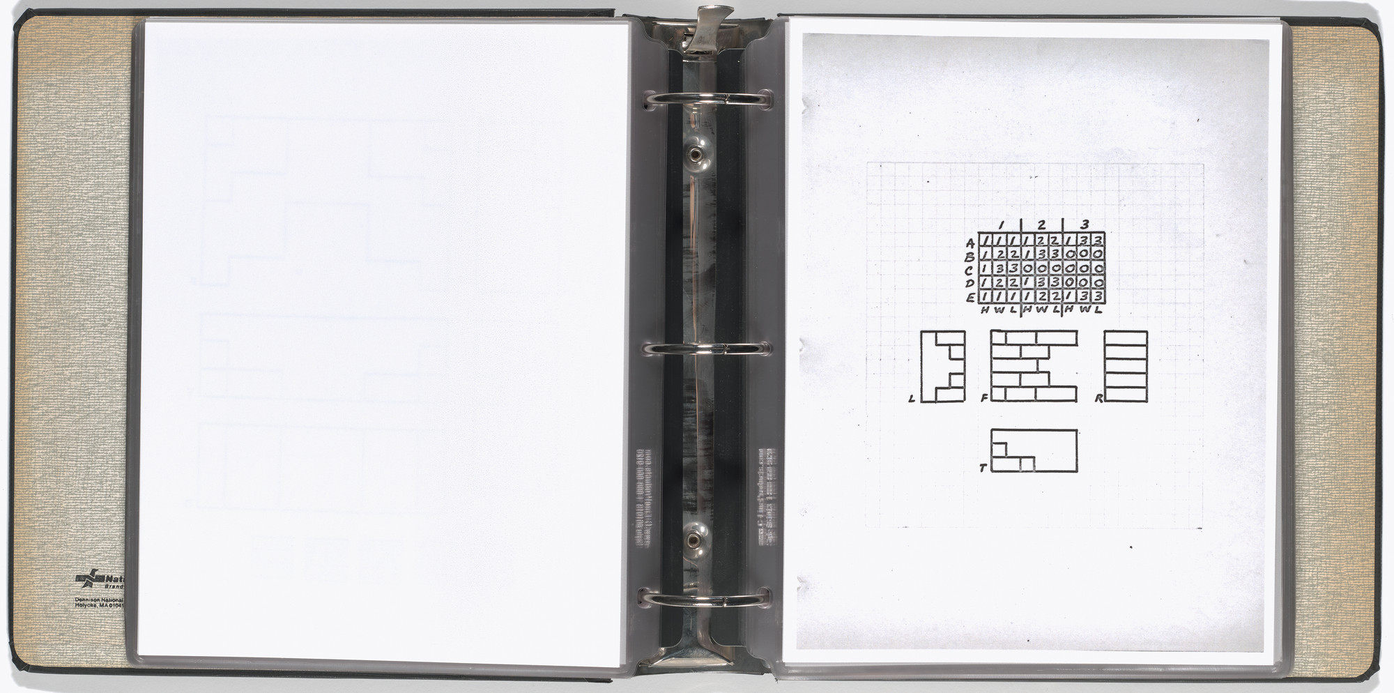 Mel Bochner, Carl Andre, Arthur Babakhanian, Jo Baer, John Cage, M. Carsiodes, Tom Clancy, Dan Flavin, James Ingo Freed, Milton Glaser, Dan Graham, Eva Hesse, Alfred Jensen, Donald Judd, Michael Kirby, William Kolakoski, Robert Lepper, Sol LeWitt, Robert Mangold, Robert Moskowitz, Tom Russell, Scientific American, Robert Smithson, Kenneth Snelson, Karlheinz Stockhausen, Tippetts-Abbett-McCarthy-Stratton (Engineers and Architects), Various Artists. Working Drawings and Other Visible Things on Paper Not Necessarily Meant to be Viewed as Art. 1966